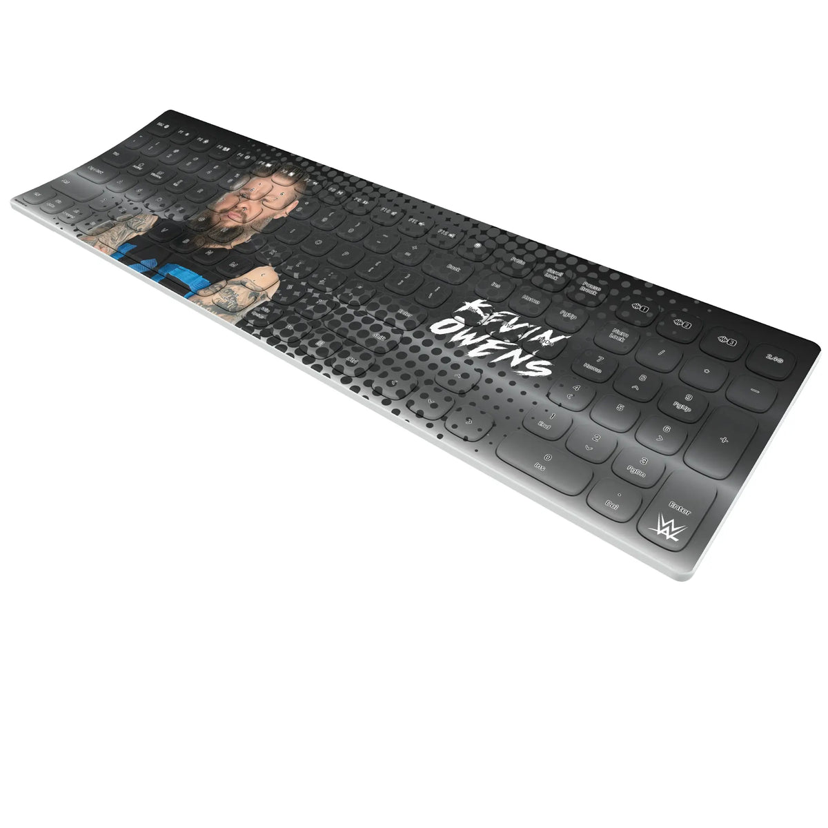 Kevin Owens Superstar KKB605 Curved Wireless Keyboard - Isometric View