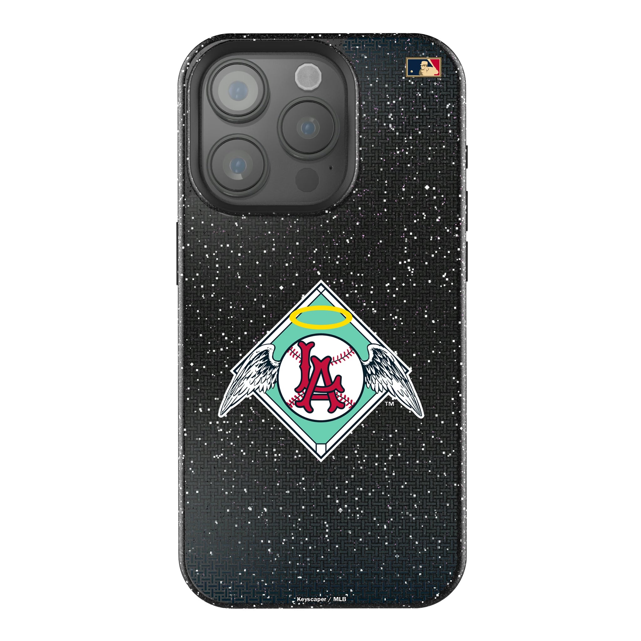 LA Angels 1961-1965 - Cooperstown Collection Linen iPhone Bling Phone Case for Apple iPhone