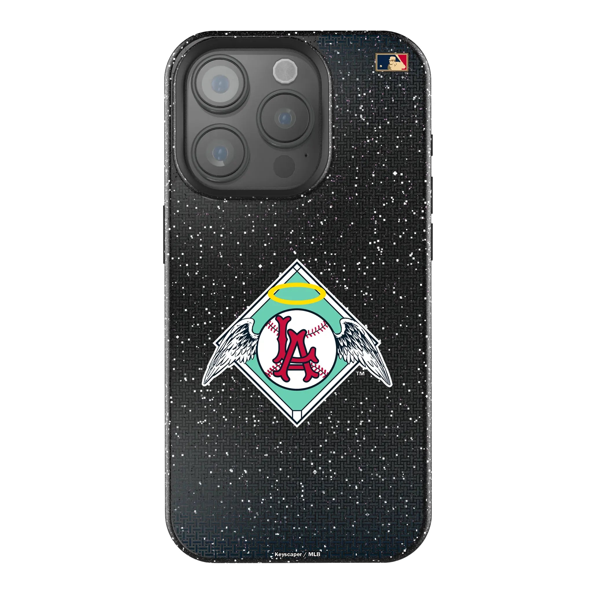 LA Angels 1961-1965 - Cooperstown Collection Linen iPhone Bling Phone Case for Apple iPhone
