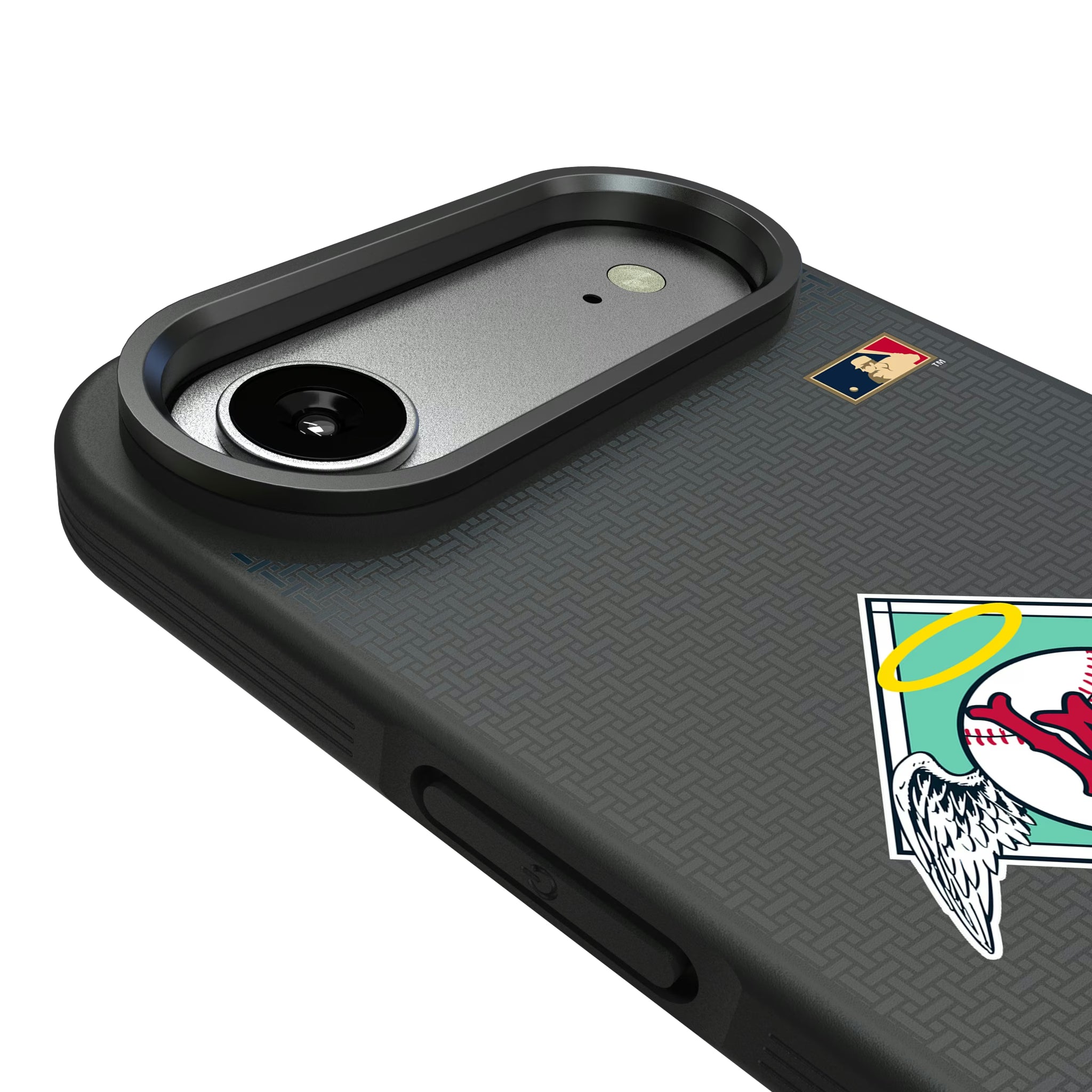 LA Angels 1961-1965 - Cooperstown Collection Linen iPhone Bump Phone Case for Apple iPhone - Detail#Device_iPhone Air