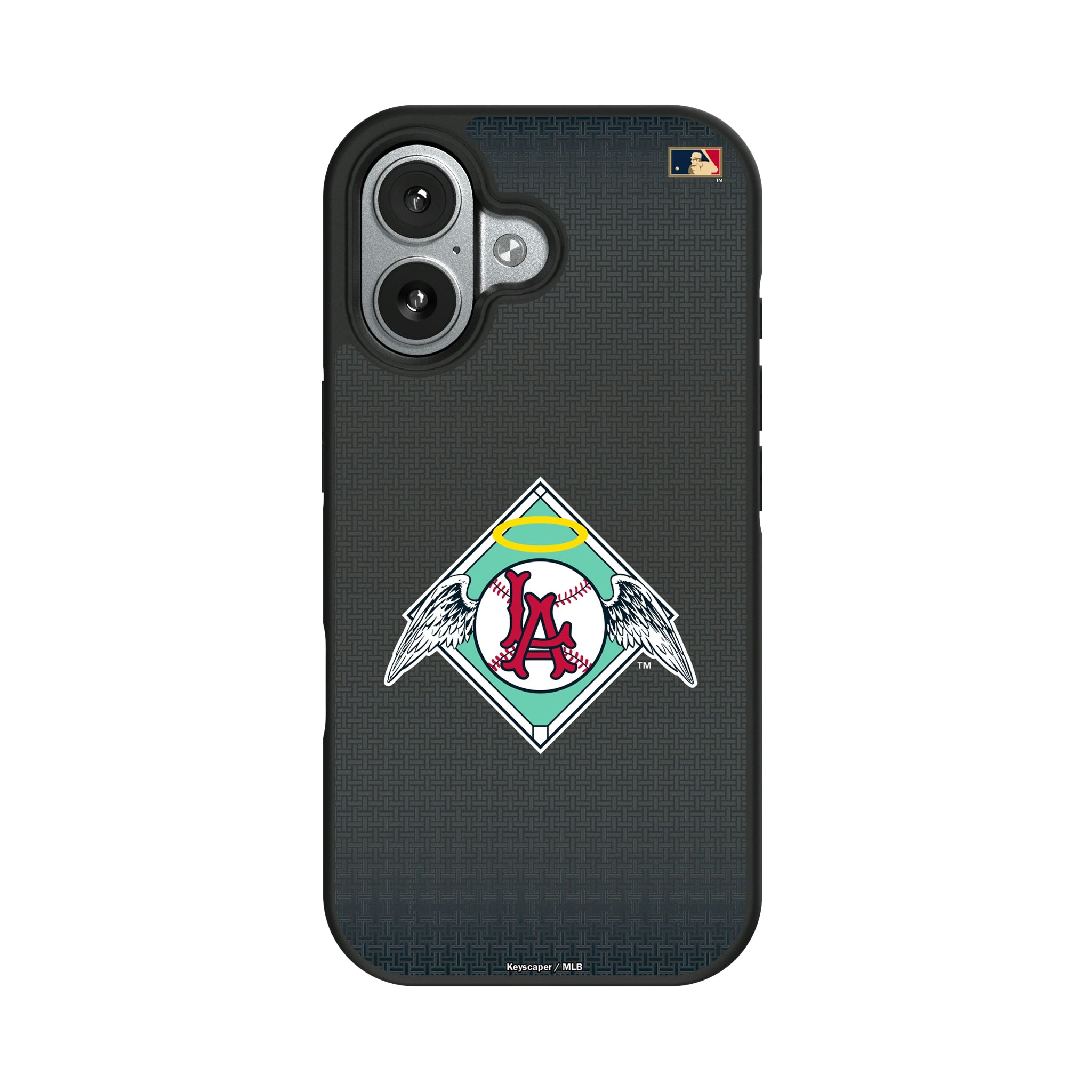 LA Angels 1961-1965 - Cooperstown Collection Linen iPhone Bump Phone Case for Apple iPhone#Device_iPhone 17