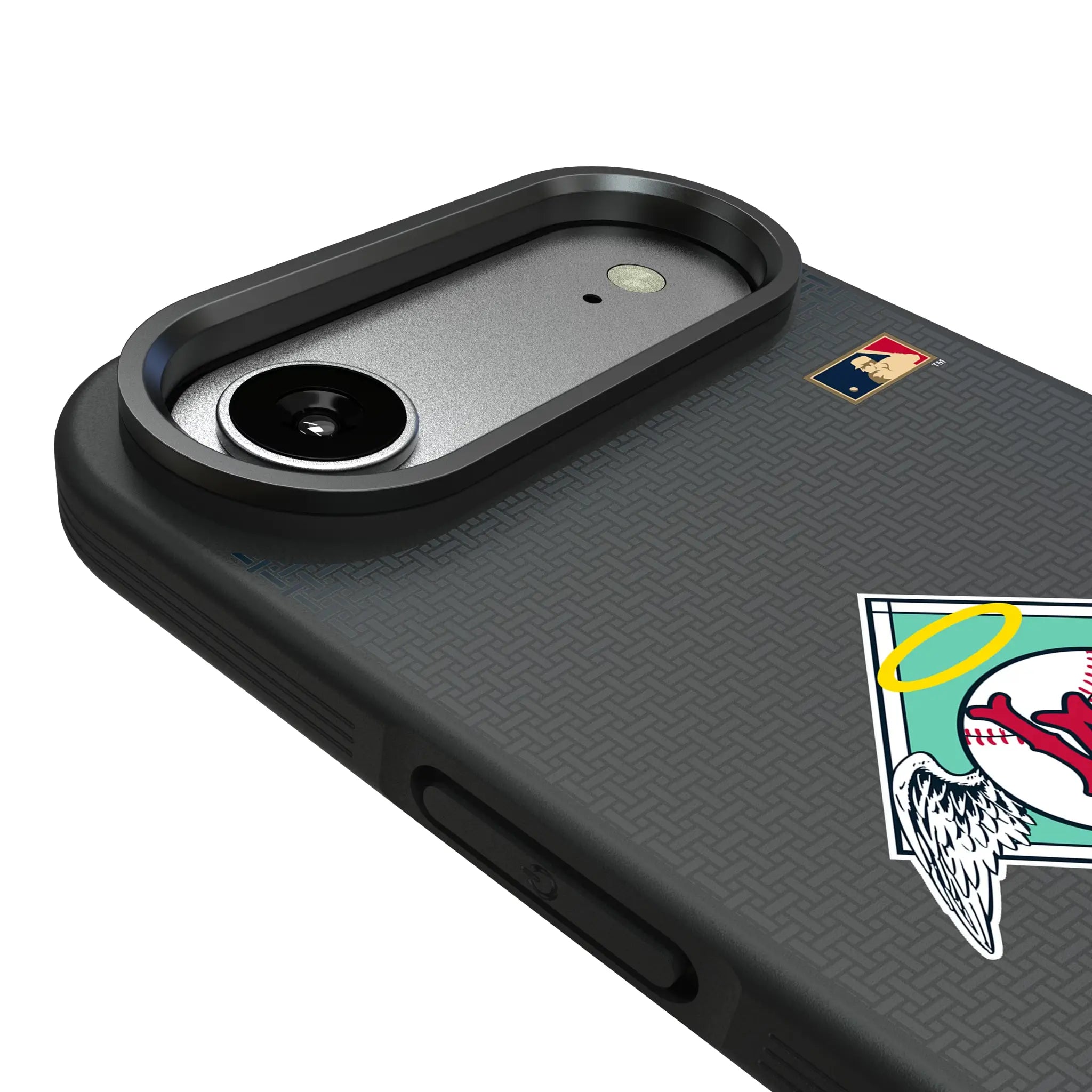 LA Angels 1961-1965 - Cooperstown Collection Linen iPhone Bump Phone Case for Apple iPhone - Detail#Device_iPhone Air