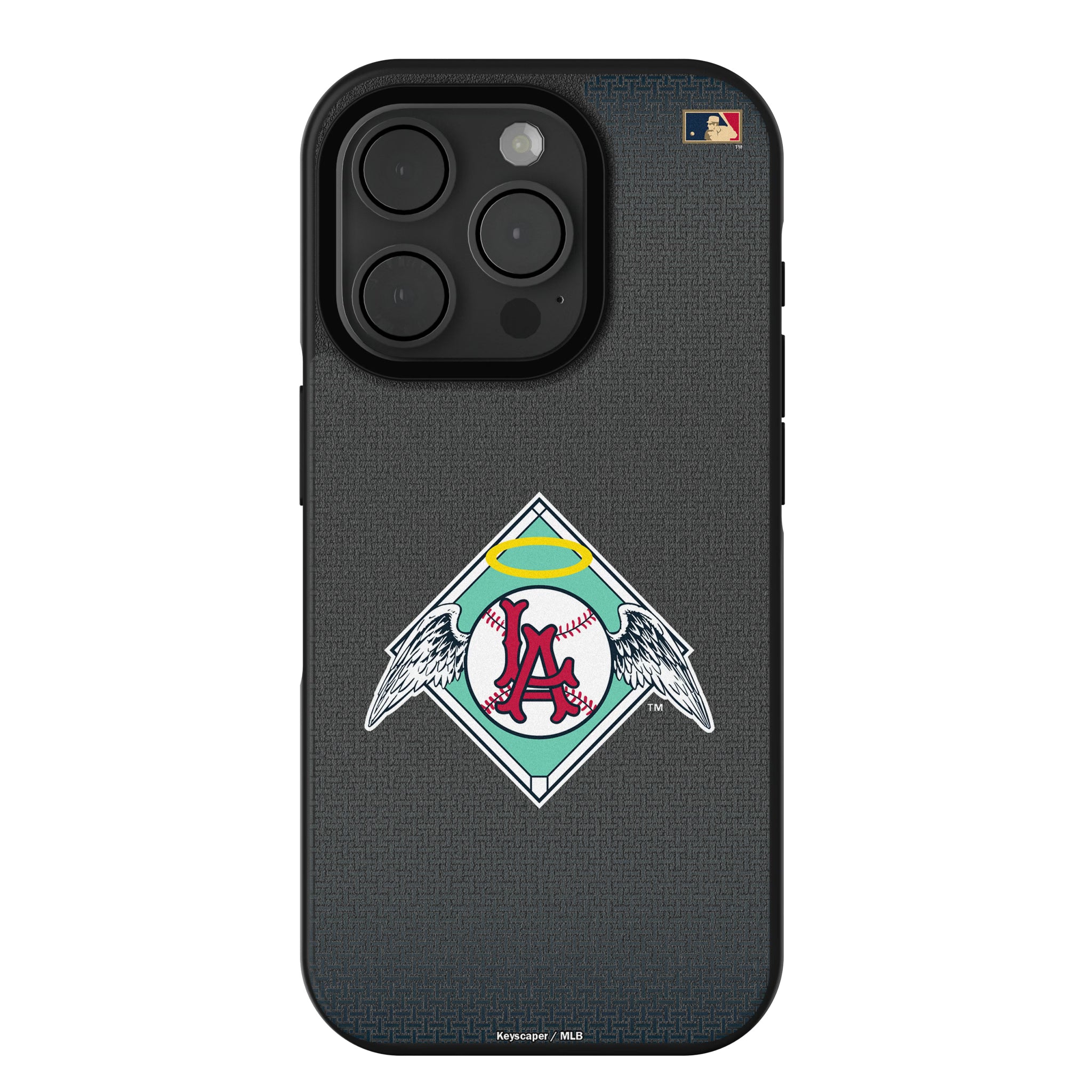 LA Angels 1961-1965 - Cooperstown Collection Linen iPhone Bump Phone Case for Apple iPhone