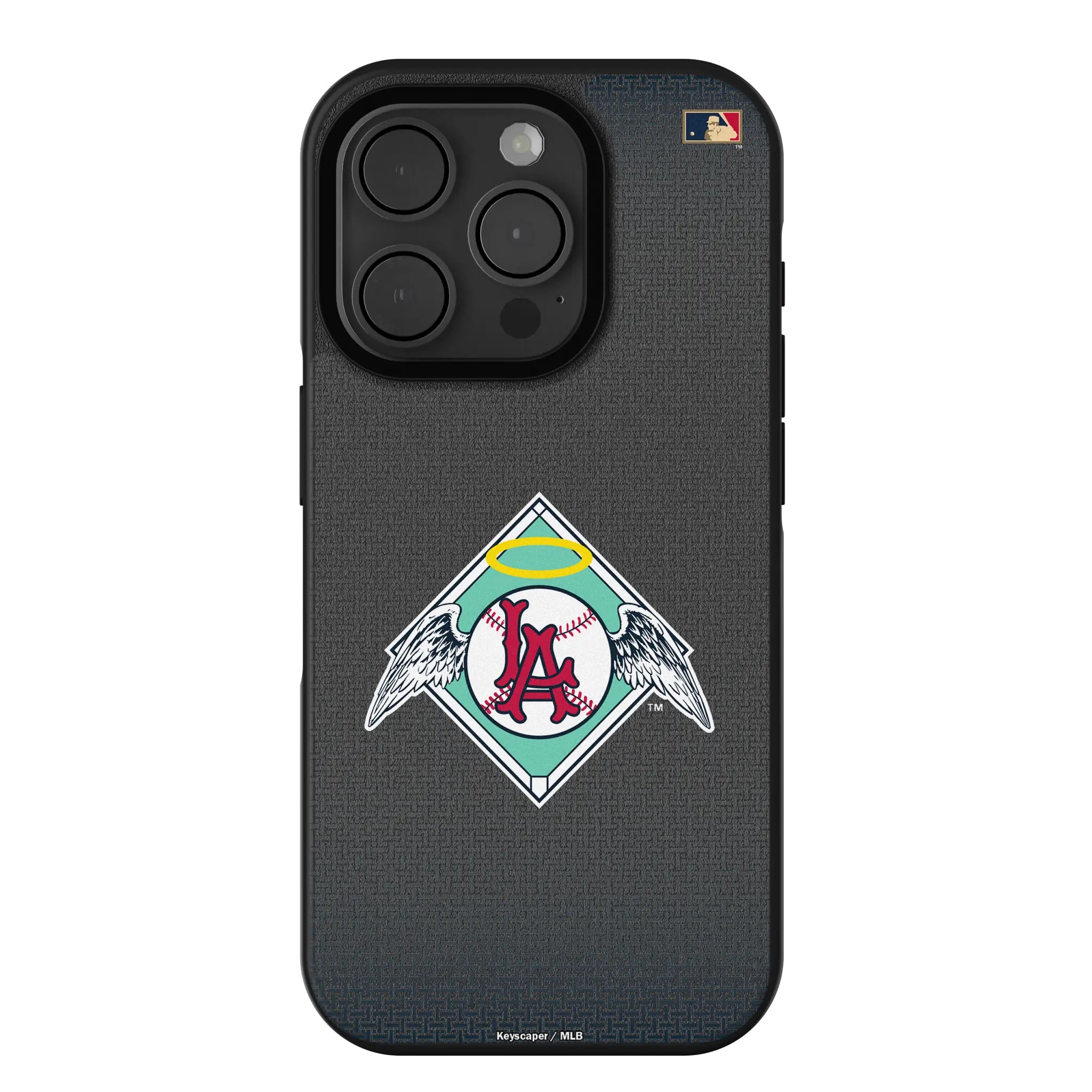 LA Angels 1961-1965 - Cooperstown Collection Linen iPhone Bump Phone Case for Apple iPhone