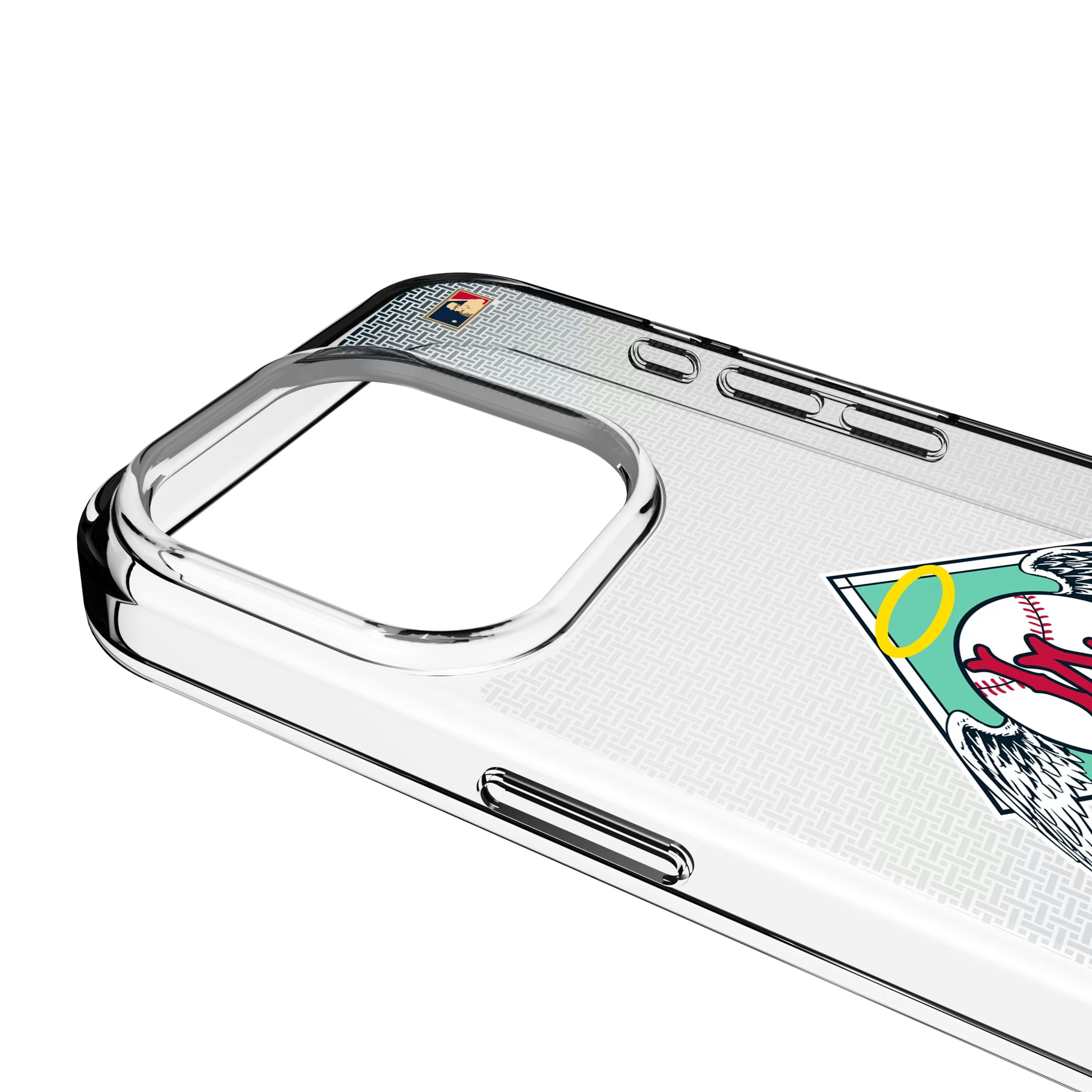 LA Angels 1961-1965 - Cooperstown Collection Linen iPhone Clear Phone Case for Apple iPhone - Detail