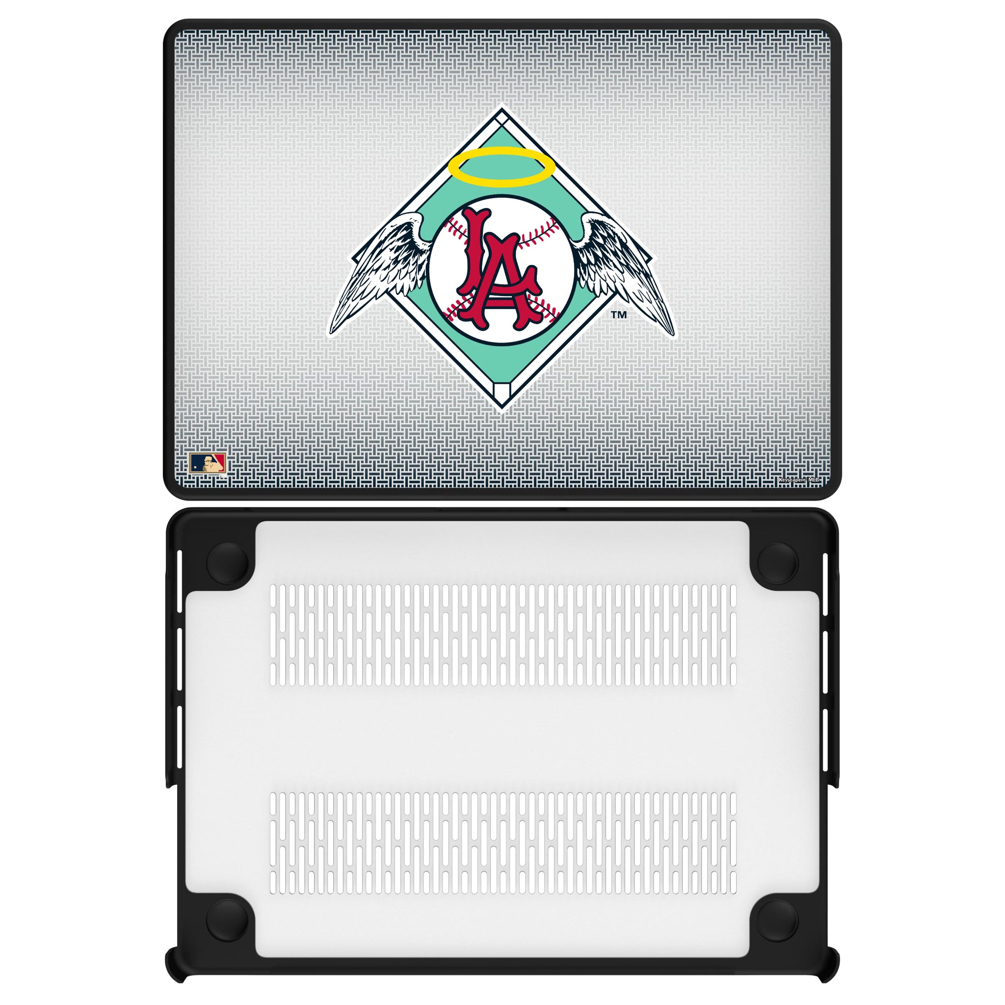 LA Angels 1961-1965 - Cooperstown Collection Linen MacBook Laptop Case for Apple MacBook#Device_MacBook Pro (14-inch, 2021) / MacBook Pro (14-inch, 2023) / MacBook Pro (14-inch, 2024)
