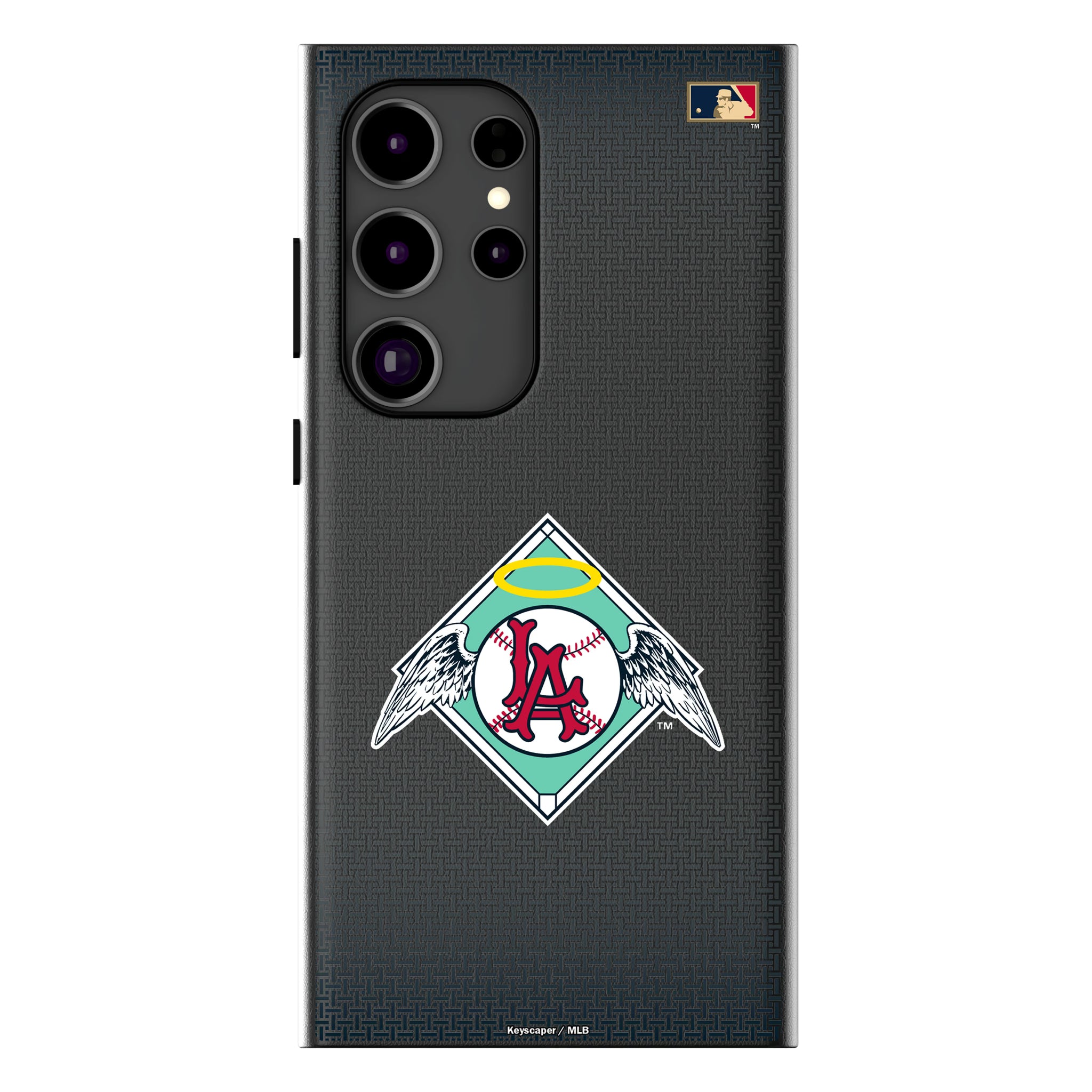 LA Angels 1961-1965 - Cooperstown Collection Linen Galaxy MagSafe Compatible Phone Case for Samsung Galaxy