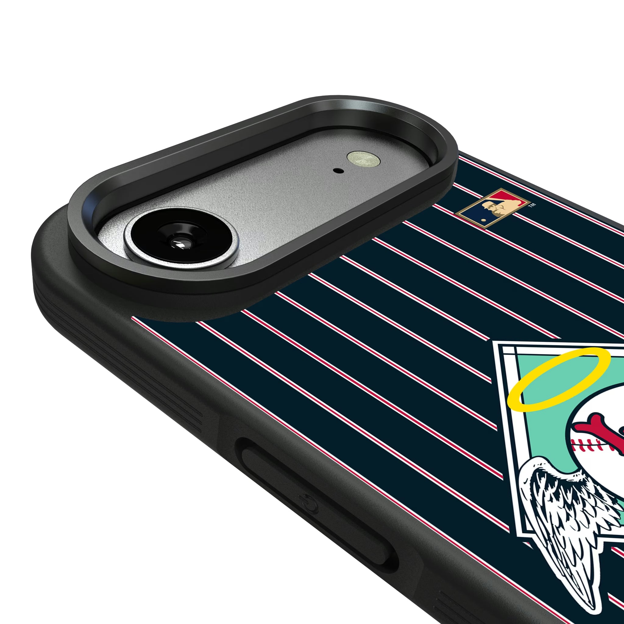 LA Angels 1961-1965 - Cooperstown Collection Pinstripe iPhone Bump Phone Case for Apple iPhone - Detail#Device_iPhone Air