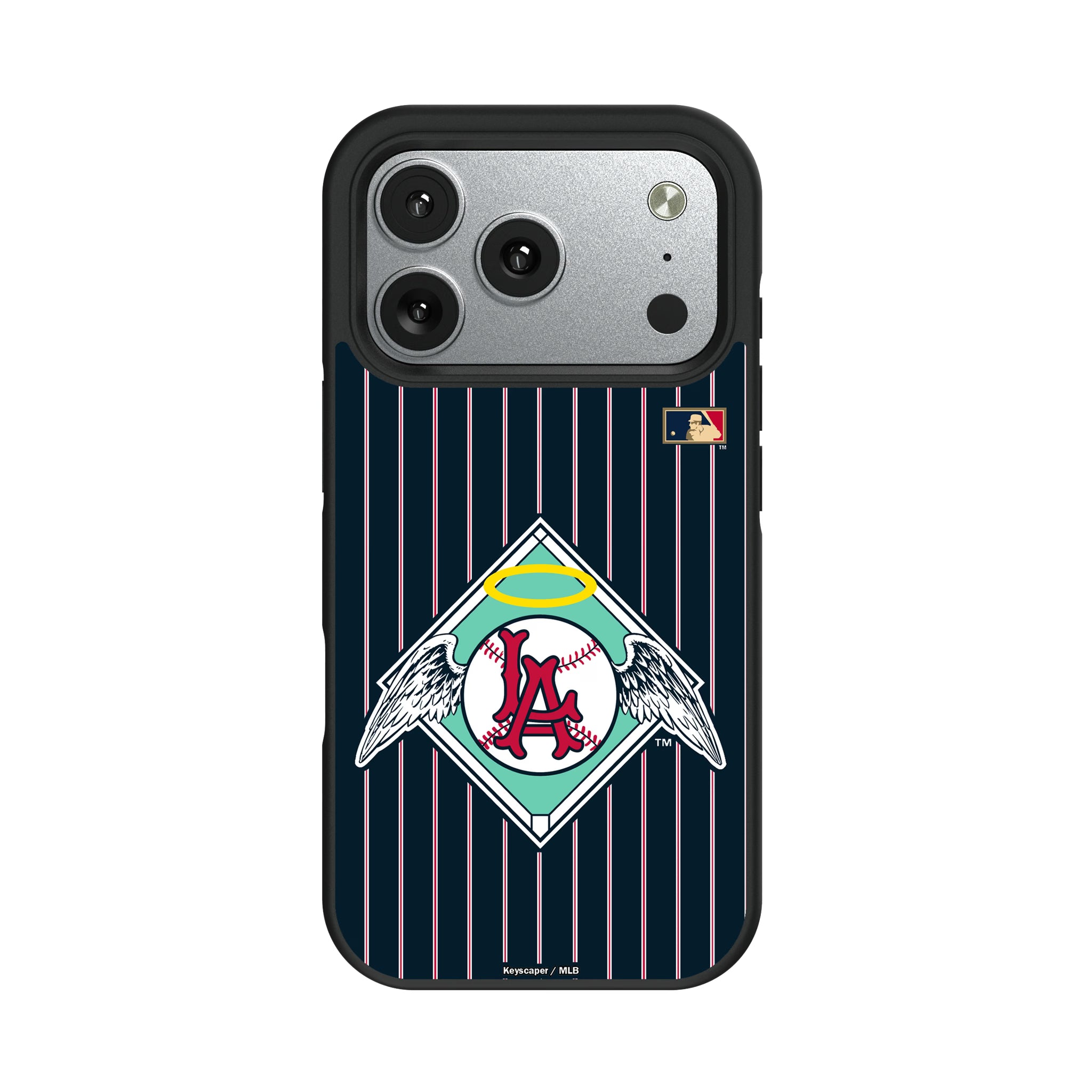 LA Angels 1961-1965 - Cooperstown Collection Pinstripe iPhone Bump Phone Case for Apple iPhone#Device_iPhone 17 Pro