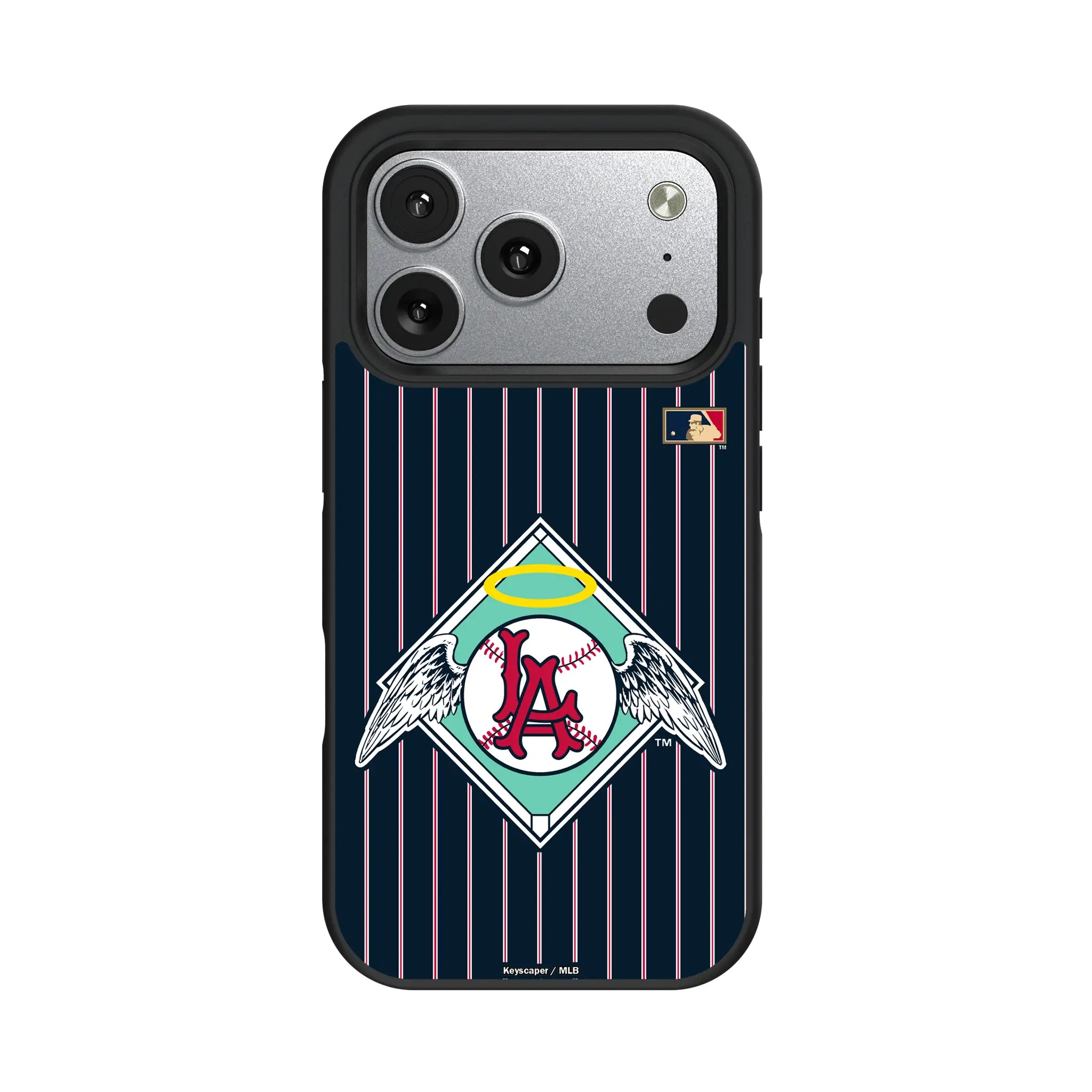 LA Angels 1961-1965 - Cooperstown Collection Pinstripe iPhone Bump Phone Case for Apple iPhone#Device_iPhone 17 Pro