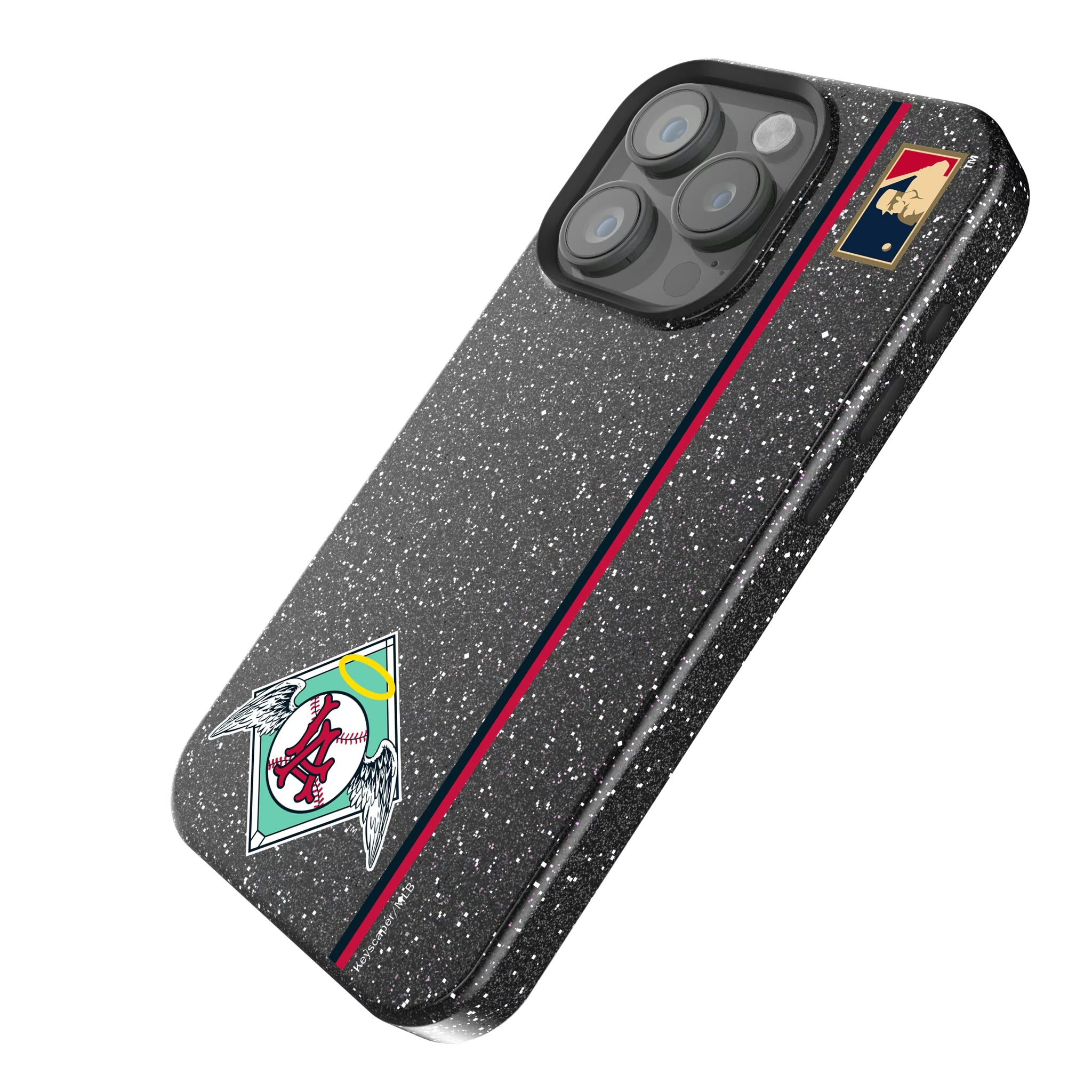 LA Angels 1961-1965 - Cooperstown Collection Sidebar iPhone Bling Phone Case for Apple iPhone - Isometric View