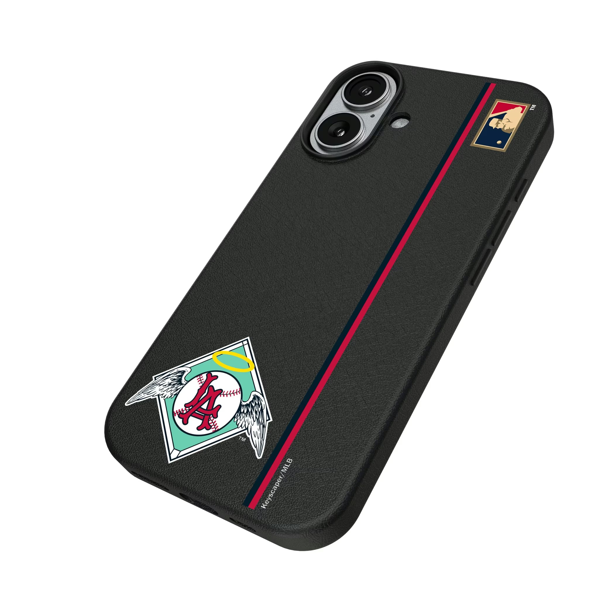 LA Angels 1961-1965 - Cooperstown Collection Sidebar iPhone MagSafe Compatible Phone Case for Apple iPhone - Isometric View#Device_iPhone 17