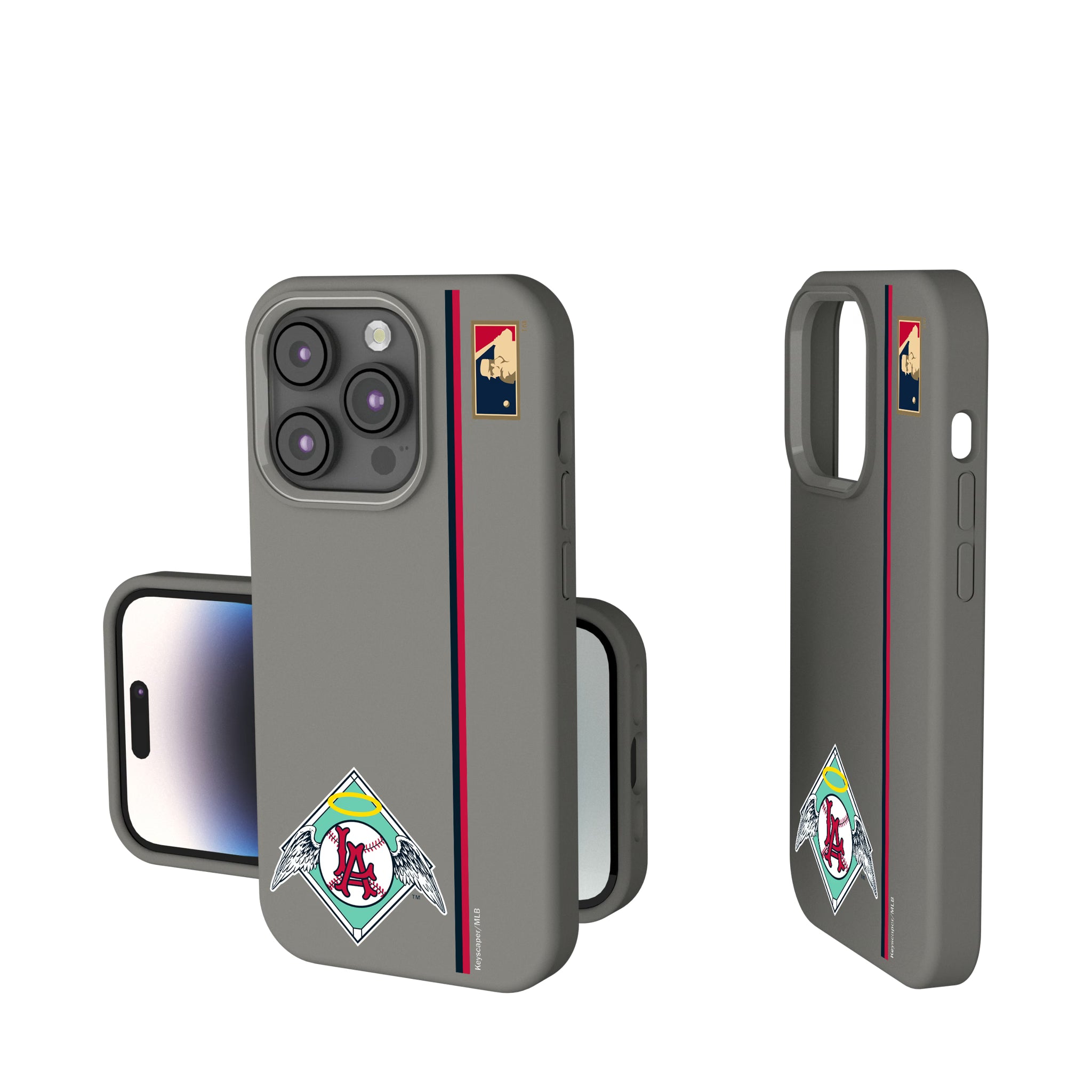 LA Angels 1961-1965 - Cooperstown Collection Sidebar iPhone Soft Touch Phone Case for Apple iPhone