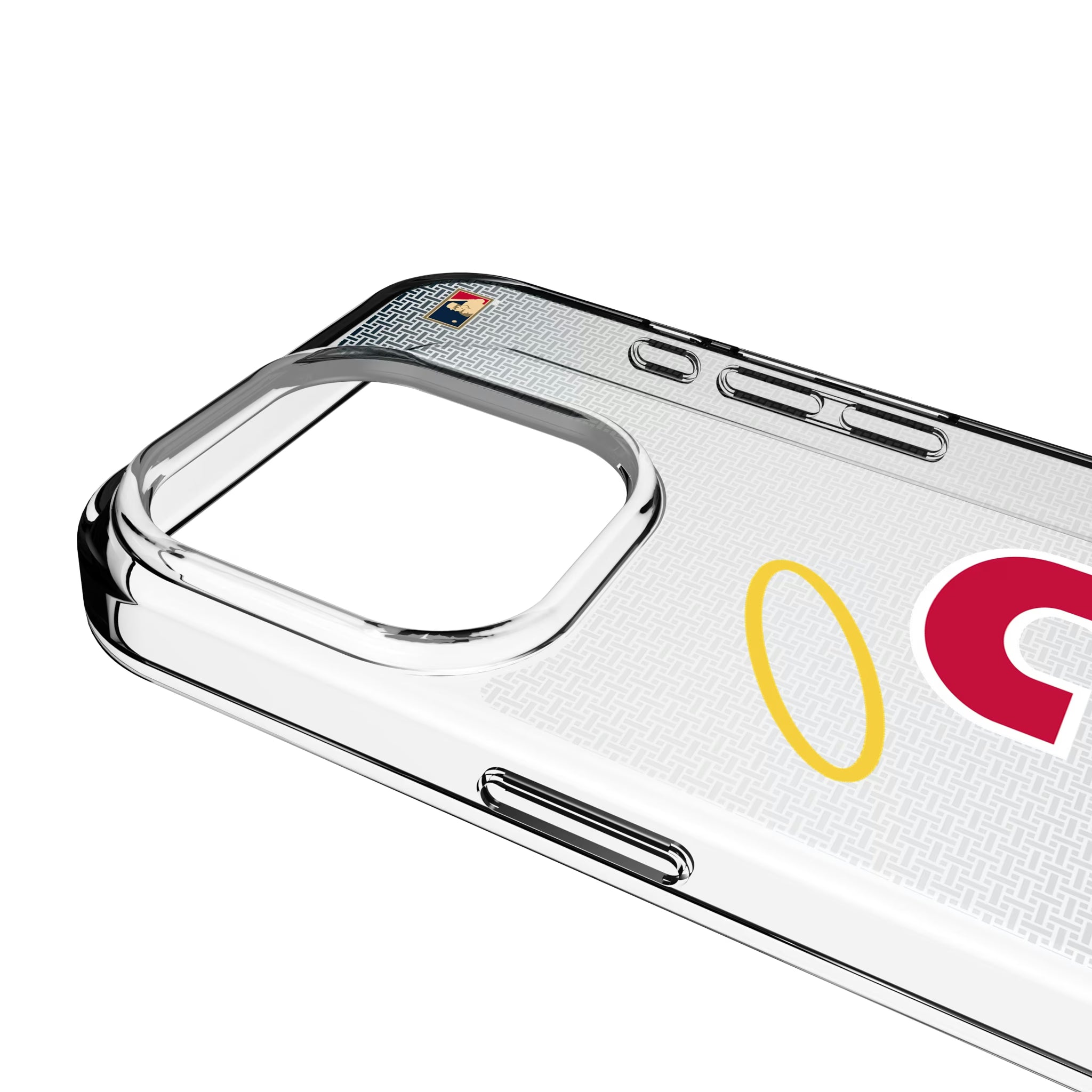 LA Angels 1971 - Cooperstown Collection Linen iPhone Clear Phone Case for Apple iPhone - Detail