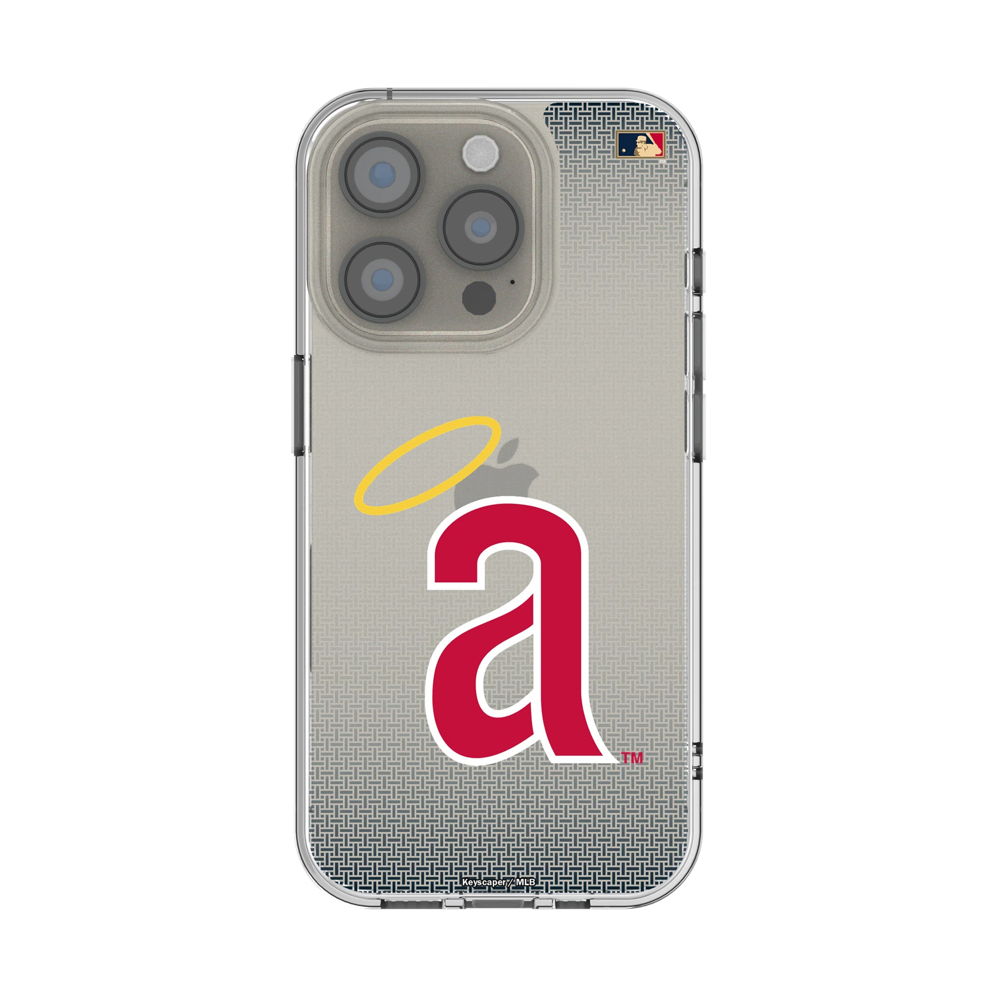 LA Angels 1971 - Cooperstown Collection Linen iPhone Clear Phone Case for Apple iPhone