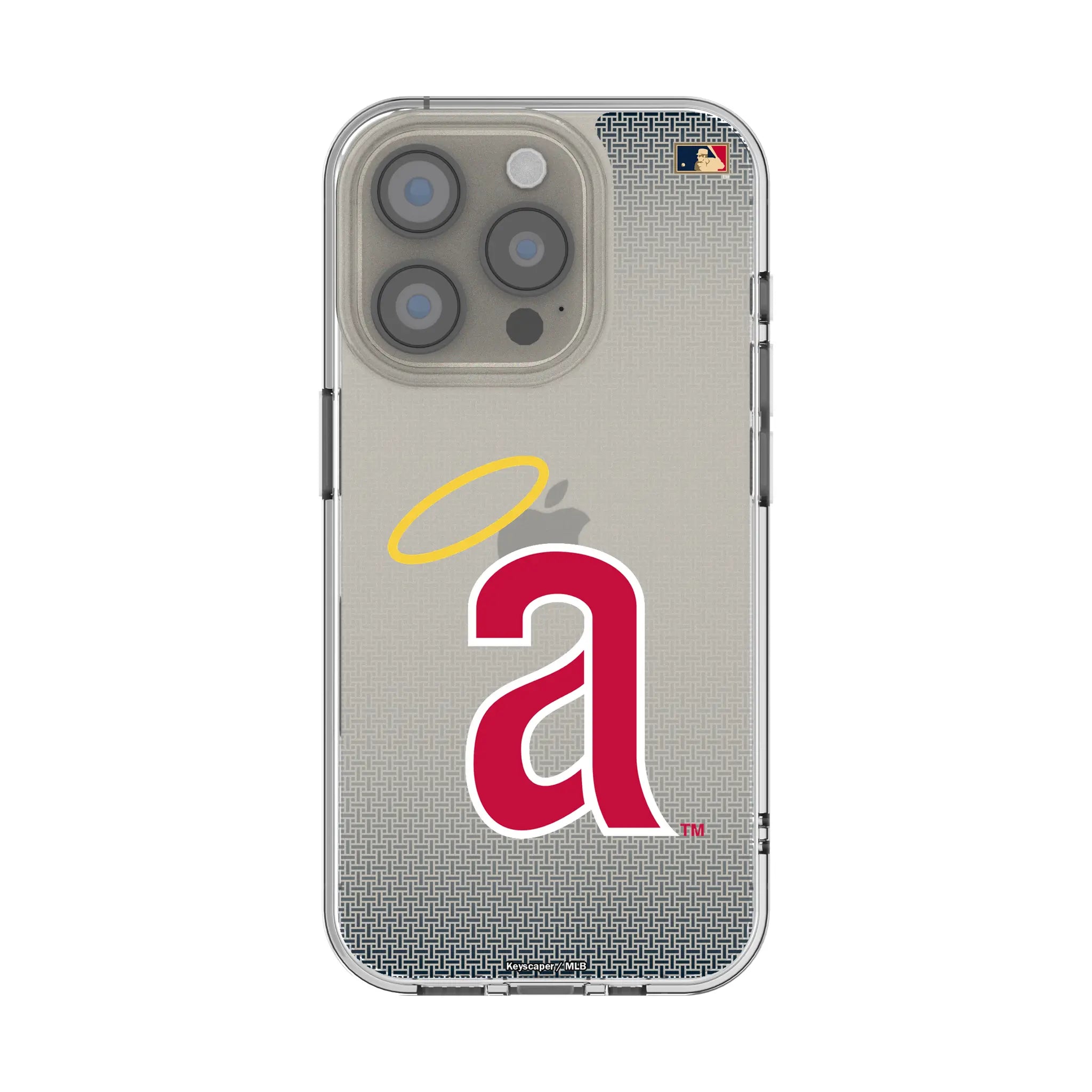 LA Angels 1971 - Cooperstown Collection Linen iPhone Clear Phone Case for Apple iPhone
