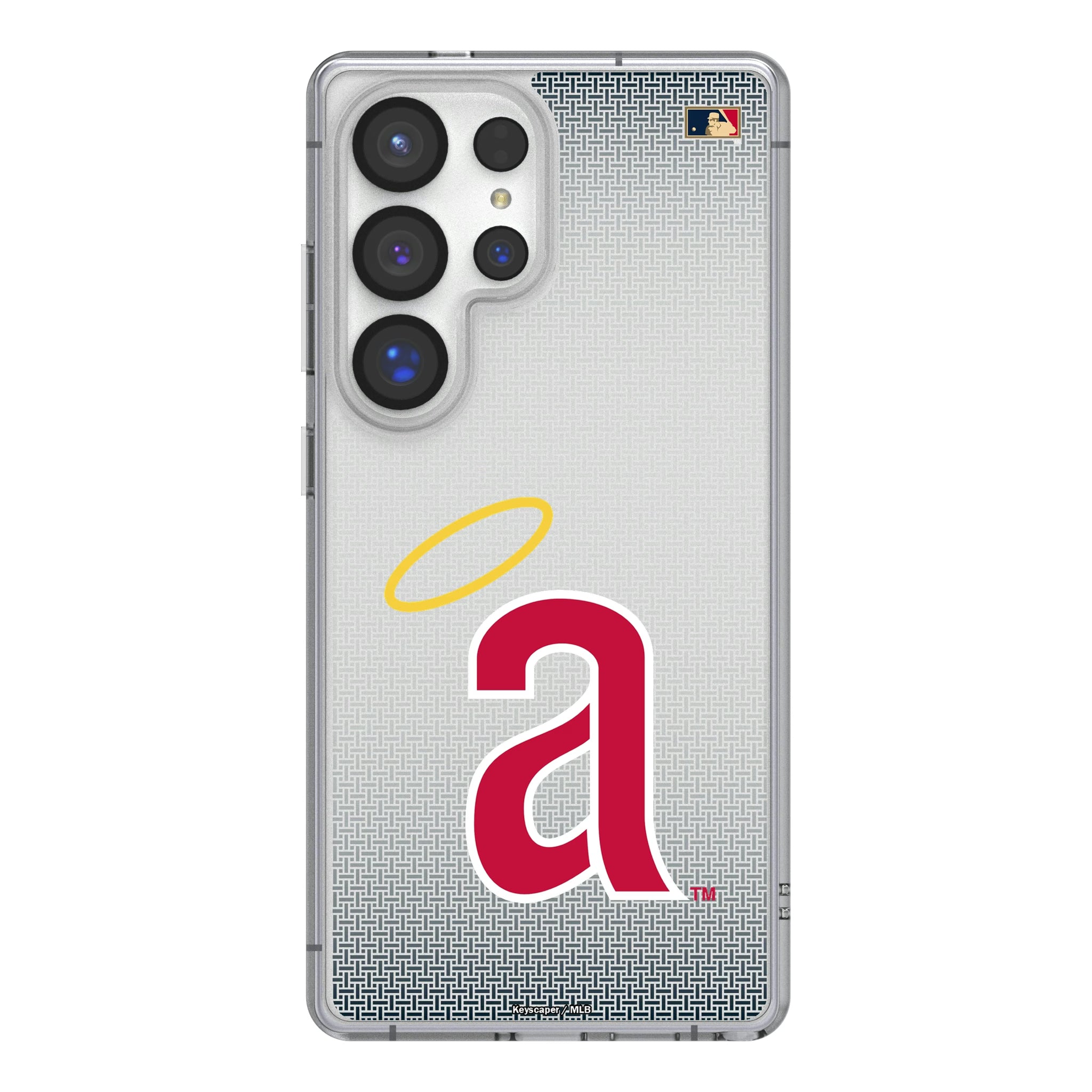 LA Angels 1971 - Cooperstown Collection Linen Galaxy Clear Phone Case for Samsung Galaxy