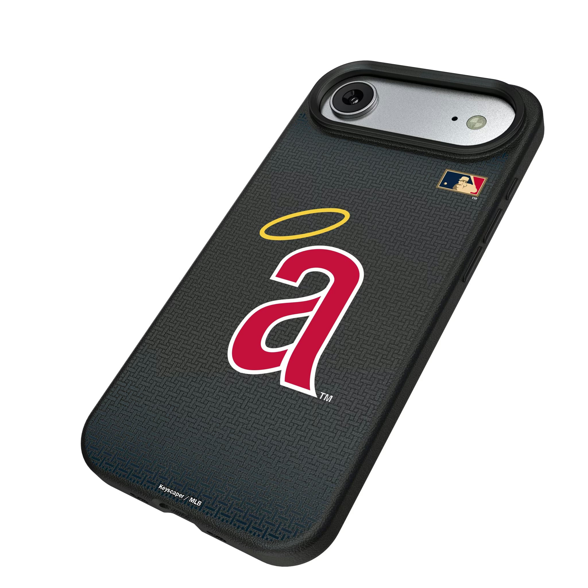 LA Angels 1971 - Cooperstown Collection Linen iPhone MagSafe Compatible Phone Case for Apple iPhone - Isometric View#Device_iPhone Air