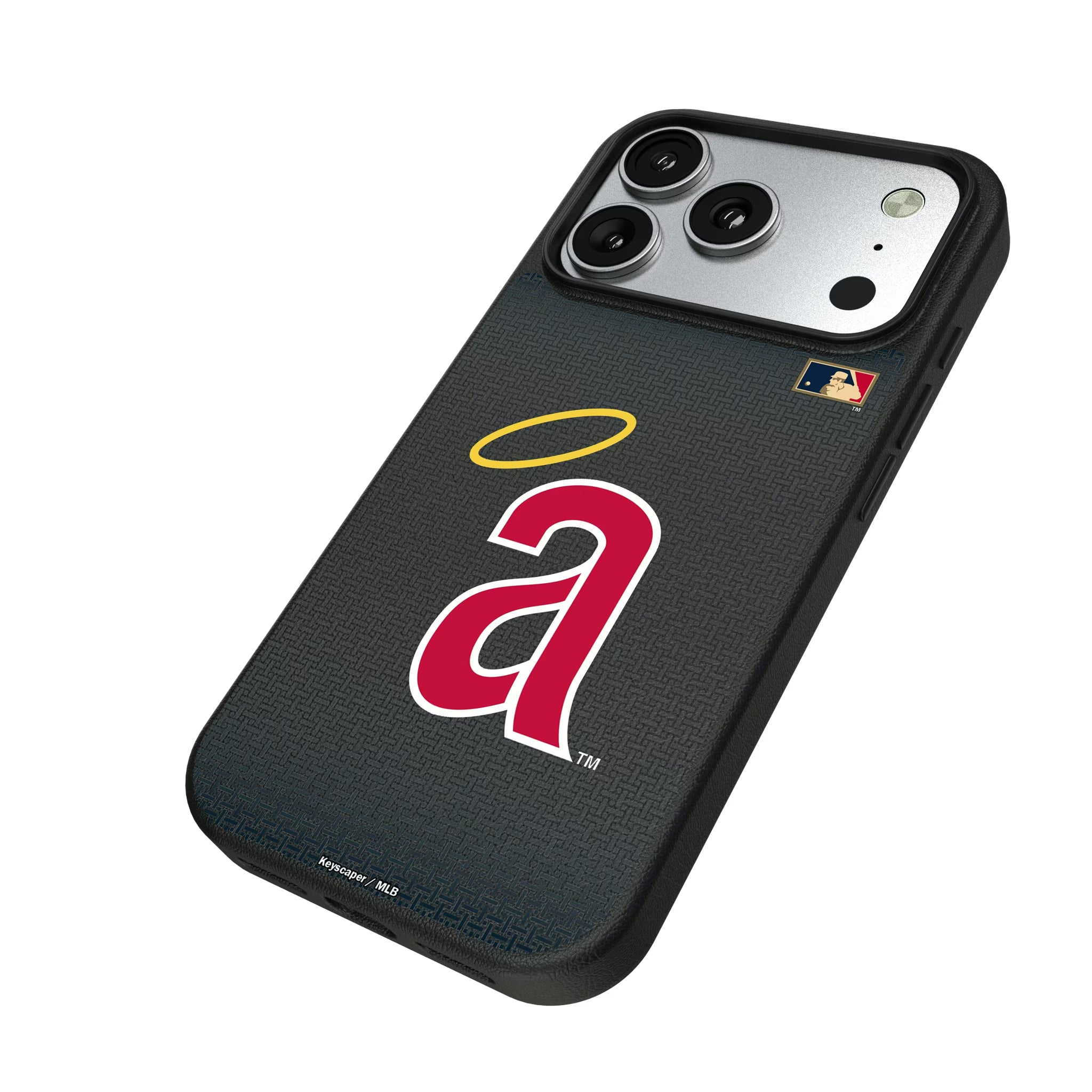 LA Angels 1971 - Cooperstown Collection Linen iPhone MagSafe Compatible Phone Case for Apple iPhone - Isometric View#Device_iPhone 17 Pro