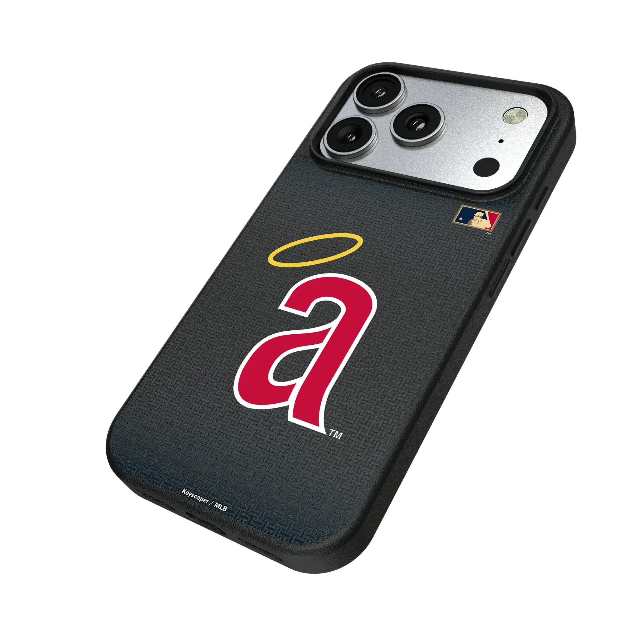 LA Angels 1971 - Cooperstown Collection Linen iPhone MagSafe Compatible Phone Case for Apple iPhone - Isometric View#Device_iPhone 17 Pro