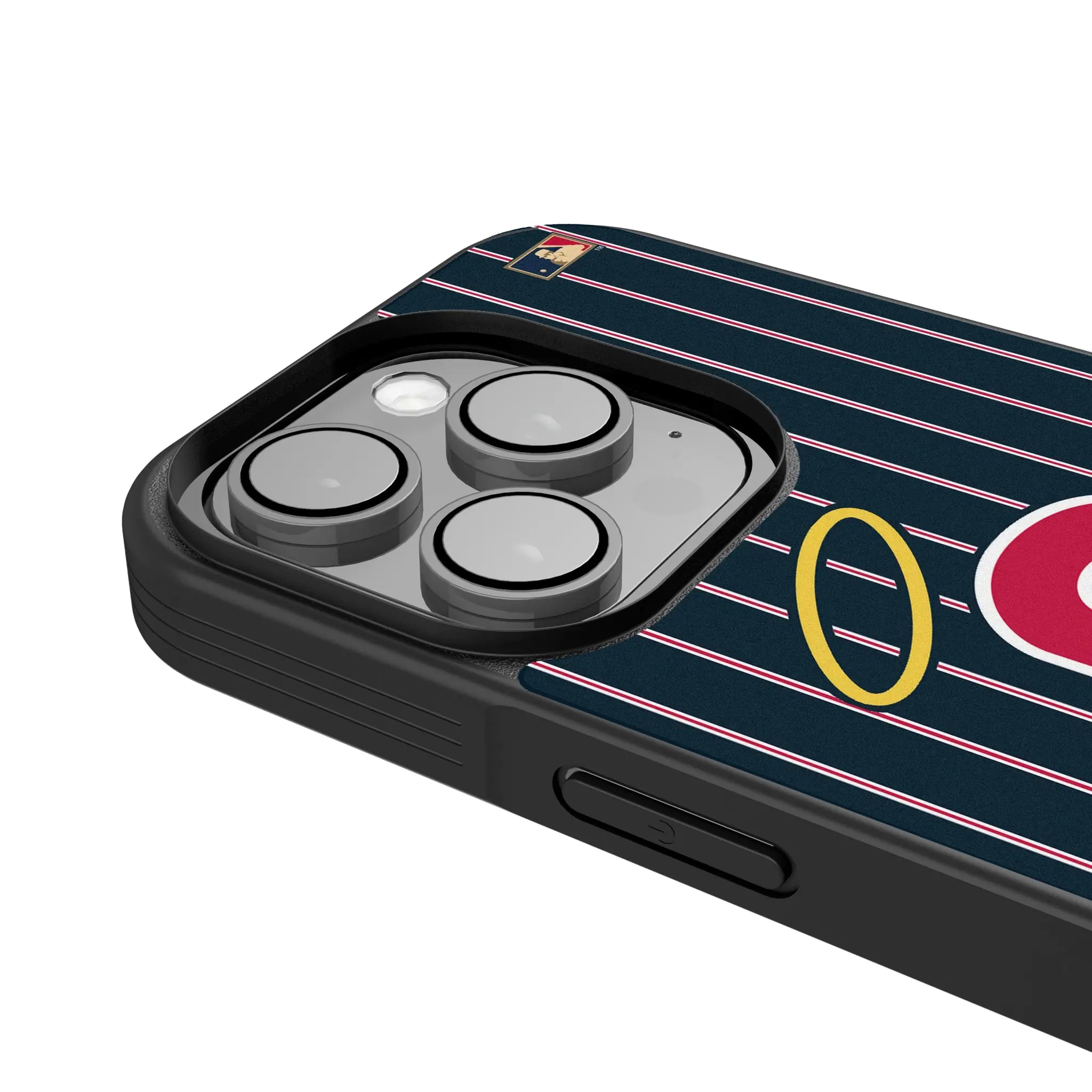 LA Angels 1971 - Cooperstown Collection Pinstripe iPhone Bump Phone Case for Apple iPhone - Detail