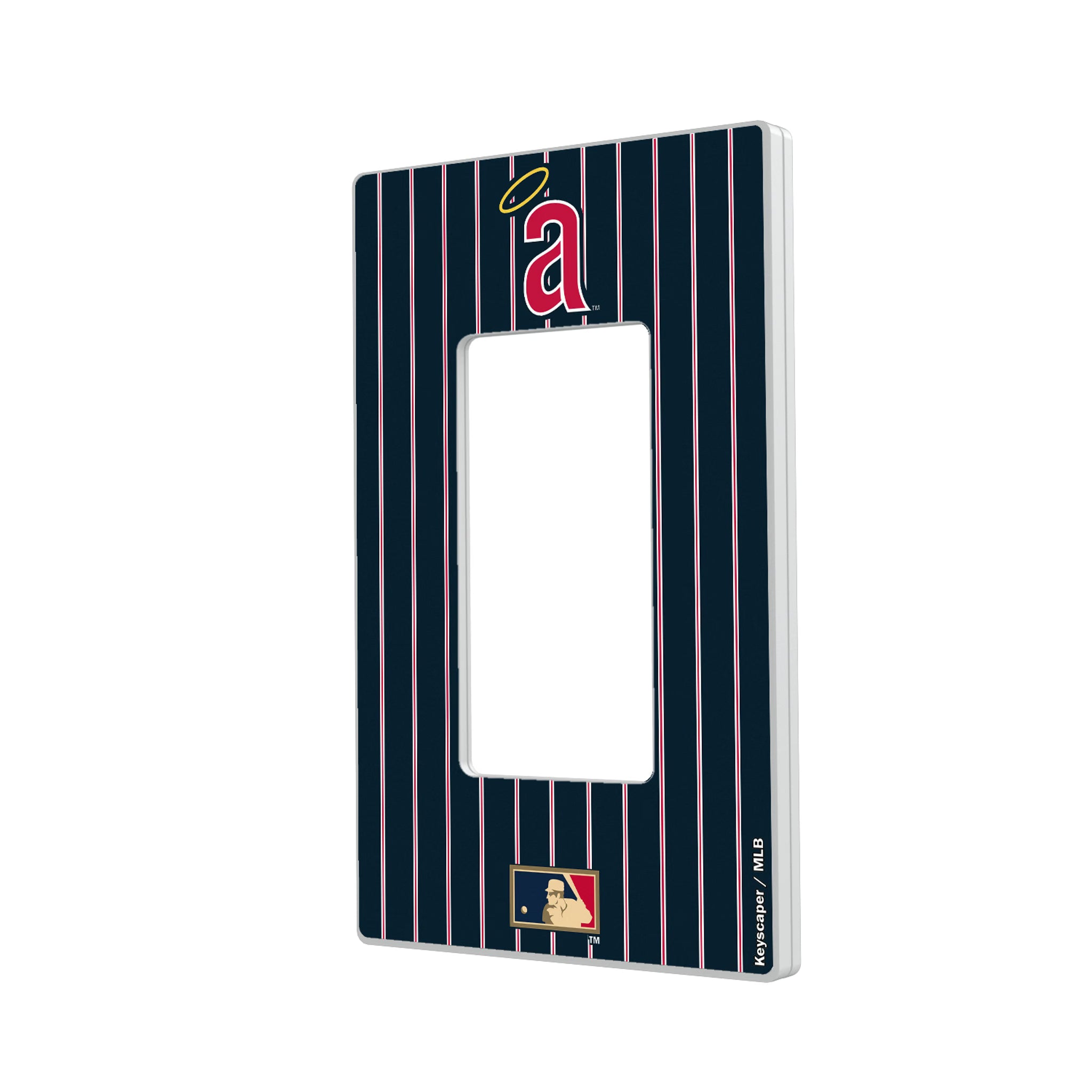 LA Angels 1971 - Cooperstown Collection Pinstripe Hidden-Screw Light Switch Plate#Style_Single Rocker