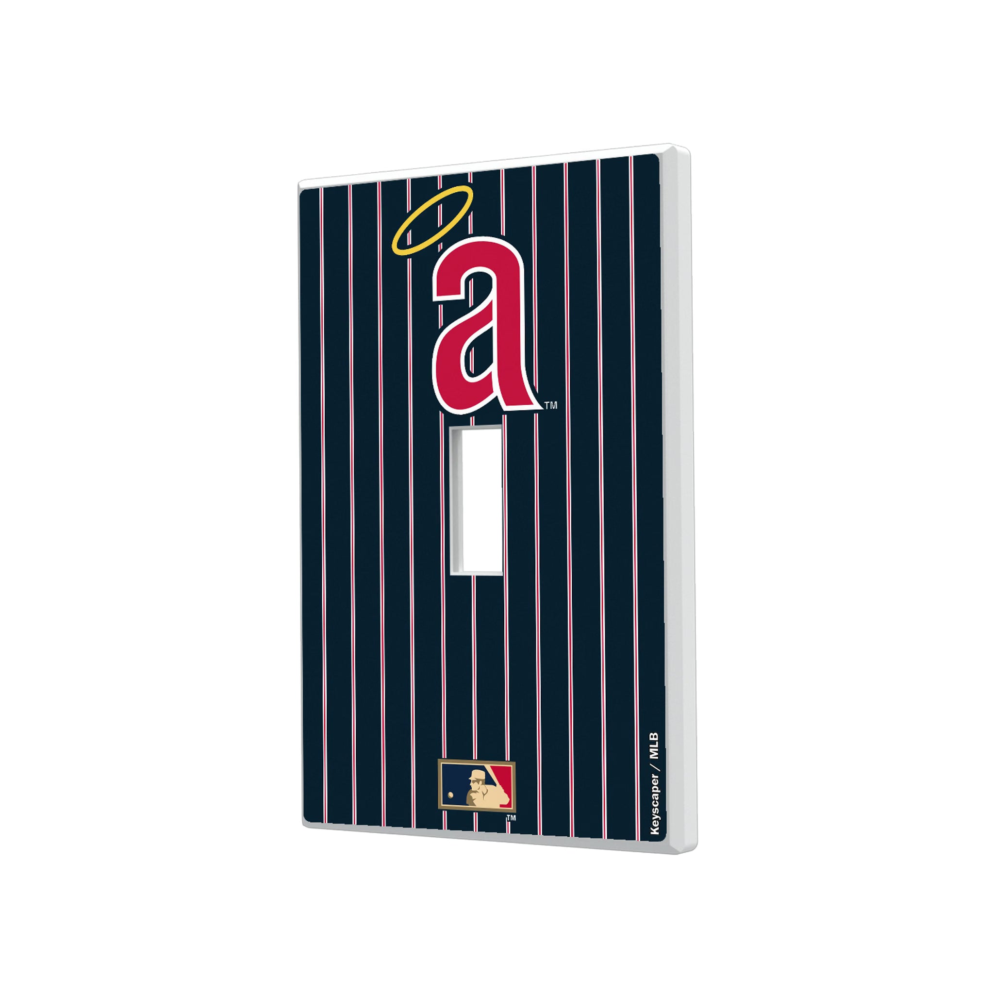 LA Angels 1971 - Cooperstown Collection Pinstripe Hidden-Screw Light Switch Plate#Style_Single Toggle
