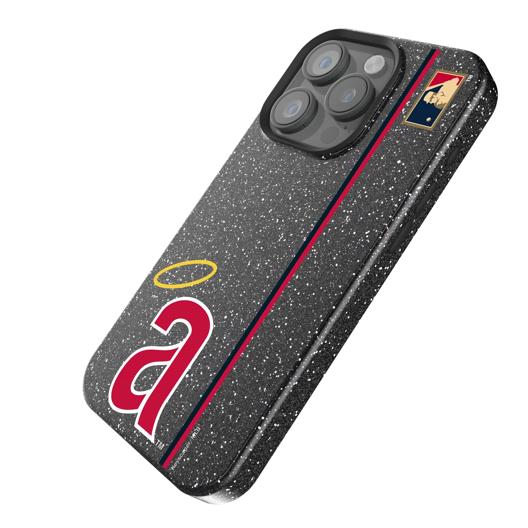 LA Angels 1971 - Cooperstown Collection Sidebar iPhone Bling Phone Case for Apple iPhone - Isometric View