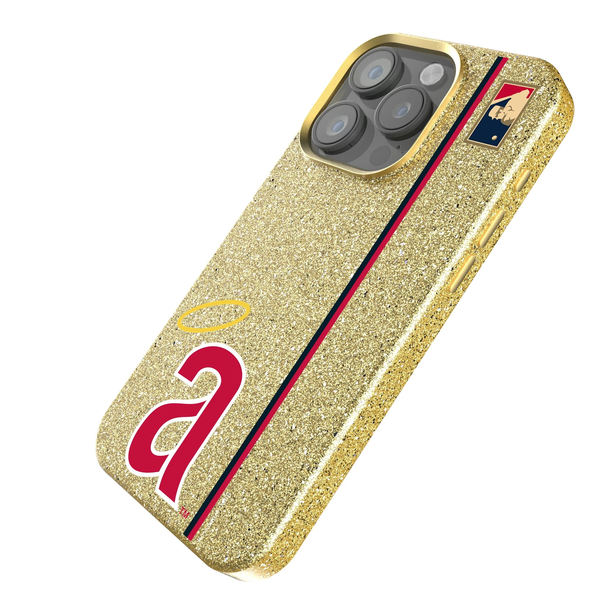 LA Angels 1971 - Cooperstown Collection Sidebar iPhone Bling Phone Case for Apple iPhone - Isometric View