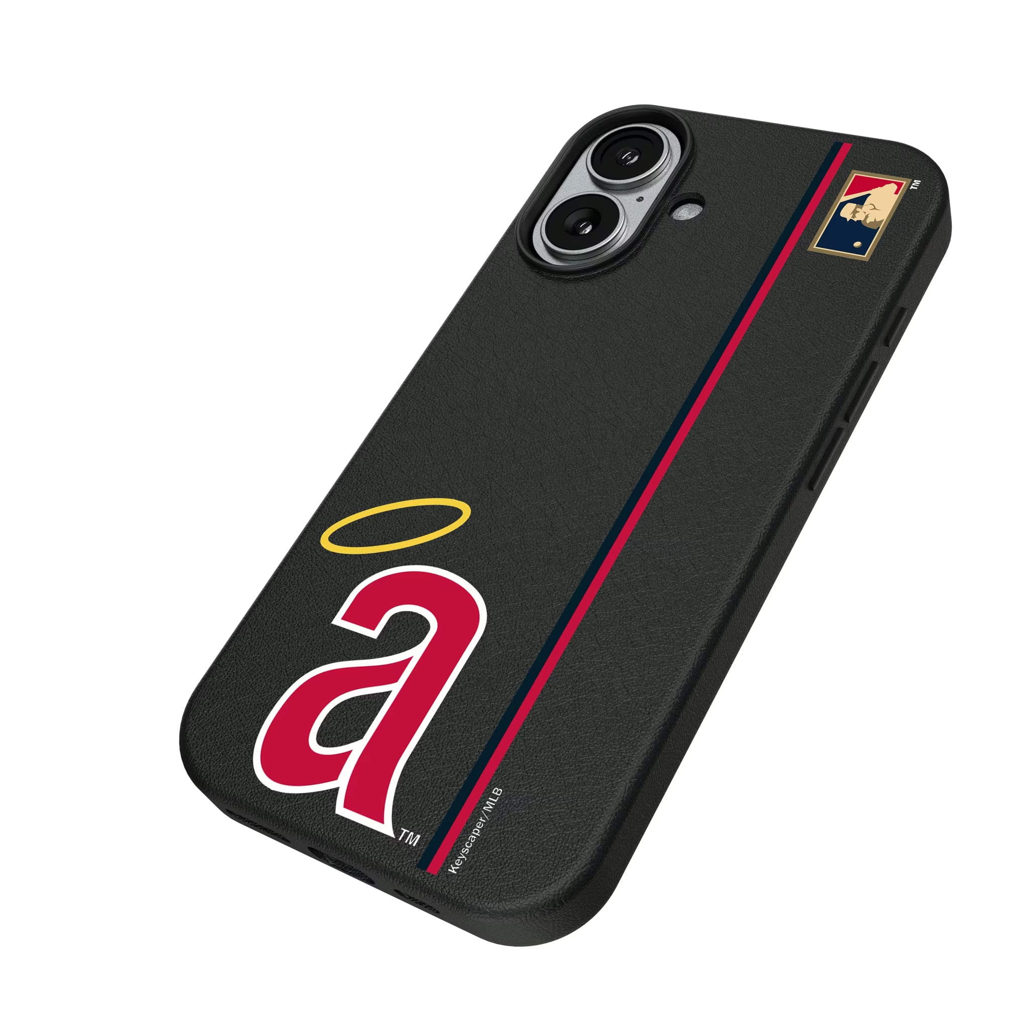 LA Angels 1971 - Cooperstown Collection Sidebar iPhone MagSafe Compatible Phone Case for Apple iPhone - Isometric View#Device_iPhone 17
