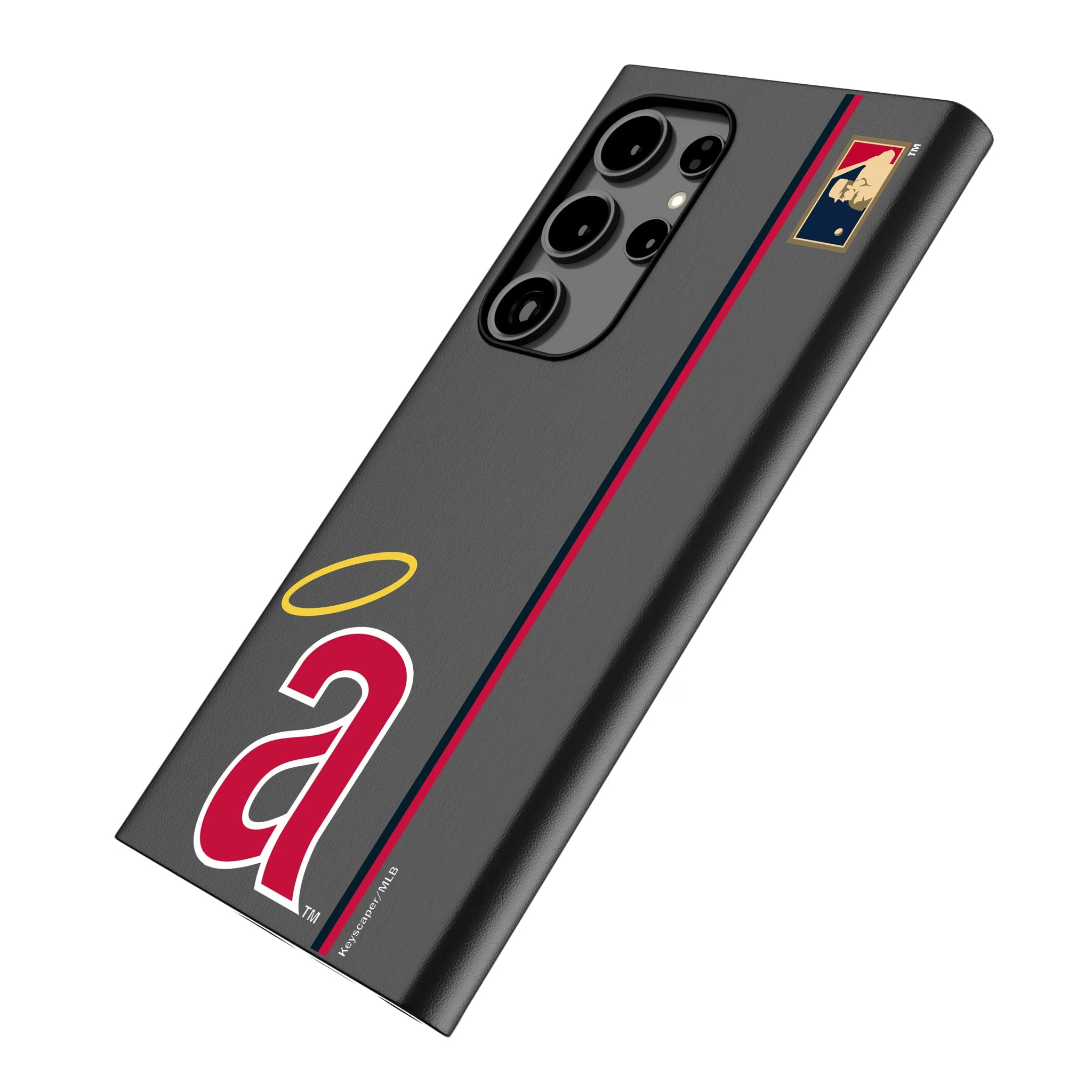 LA Angels 1971 - Cooperstown Collection Sidebar Galaxy MagSafe Compatible Phone Case for Samsung Galaxy - Isometric View