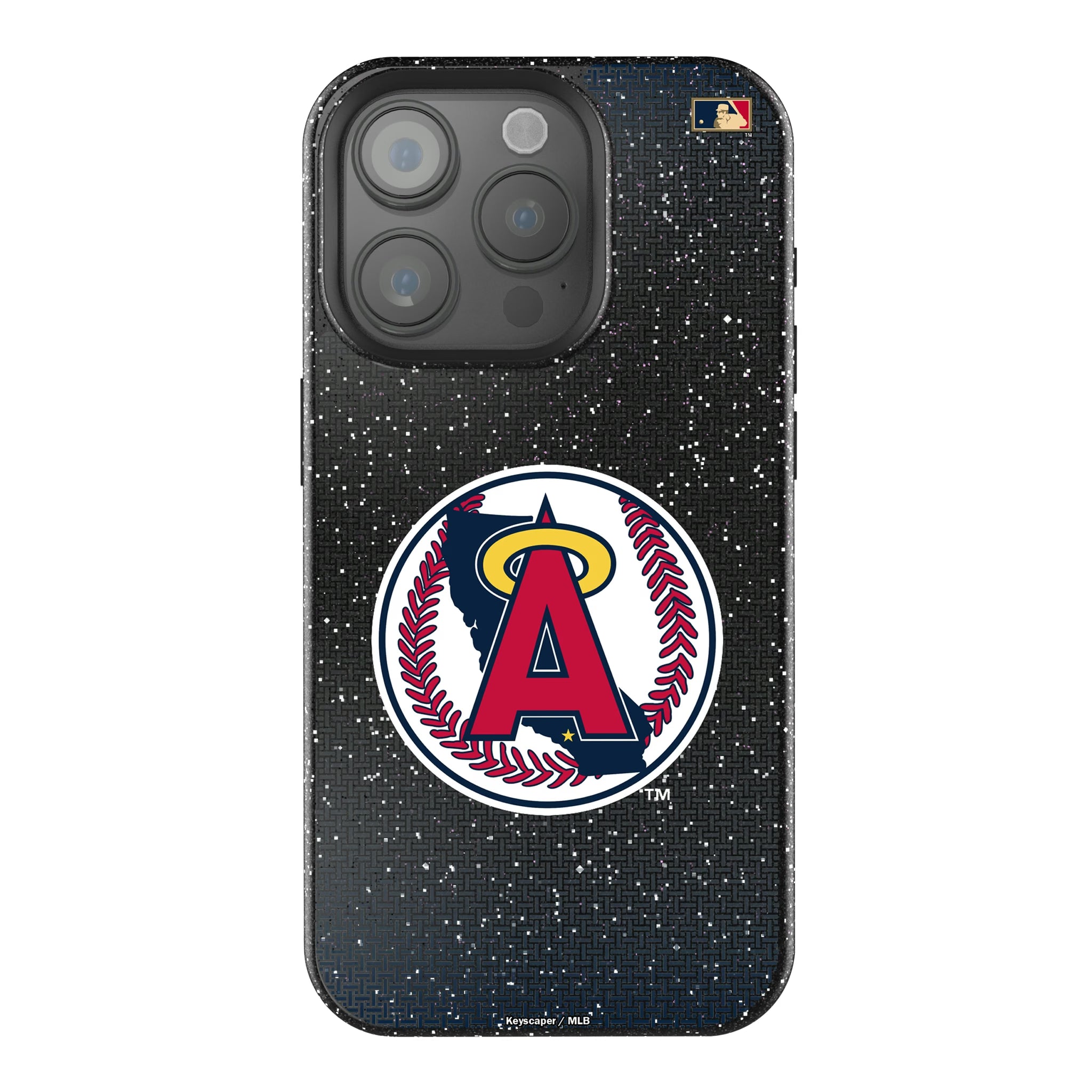 LA Angels 1986-1992 - Cooperstown Collection Linen iPhone Bling Phone Case for Apple iPhone