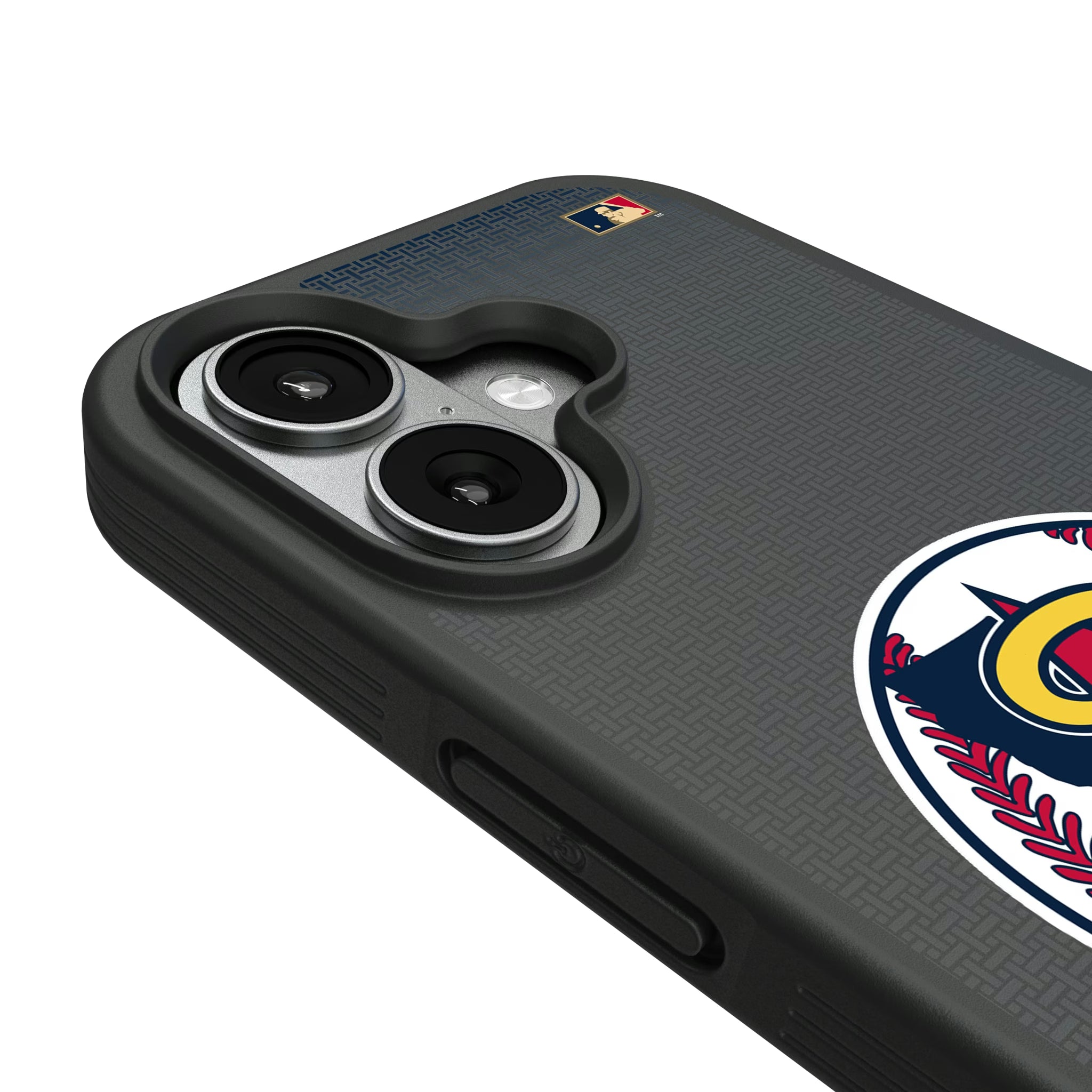 LA Angels 1986-1992 - Cooperstown Collection Linen iPhone Bump Phone Case for Apple iPhone - Detail#Device_iPhone 17