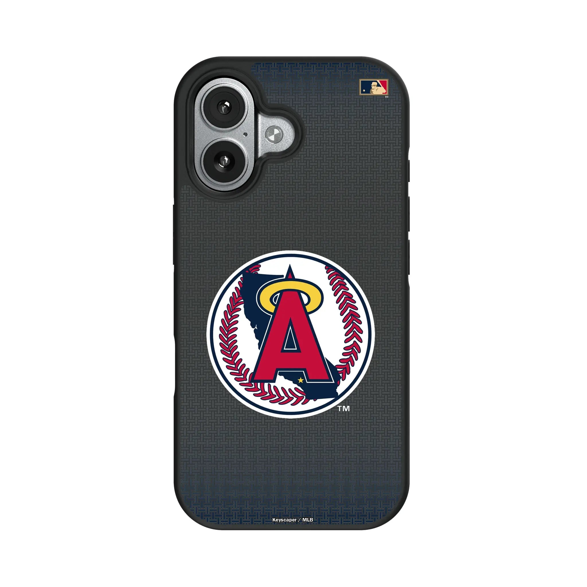 LA Angels 1986-1992 - Cooperstown Collection Linen iPhone Bump Phone Case for Apple iPhone#Device_iPhone 17