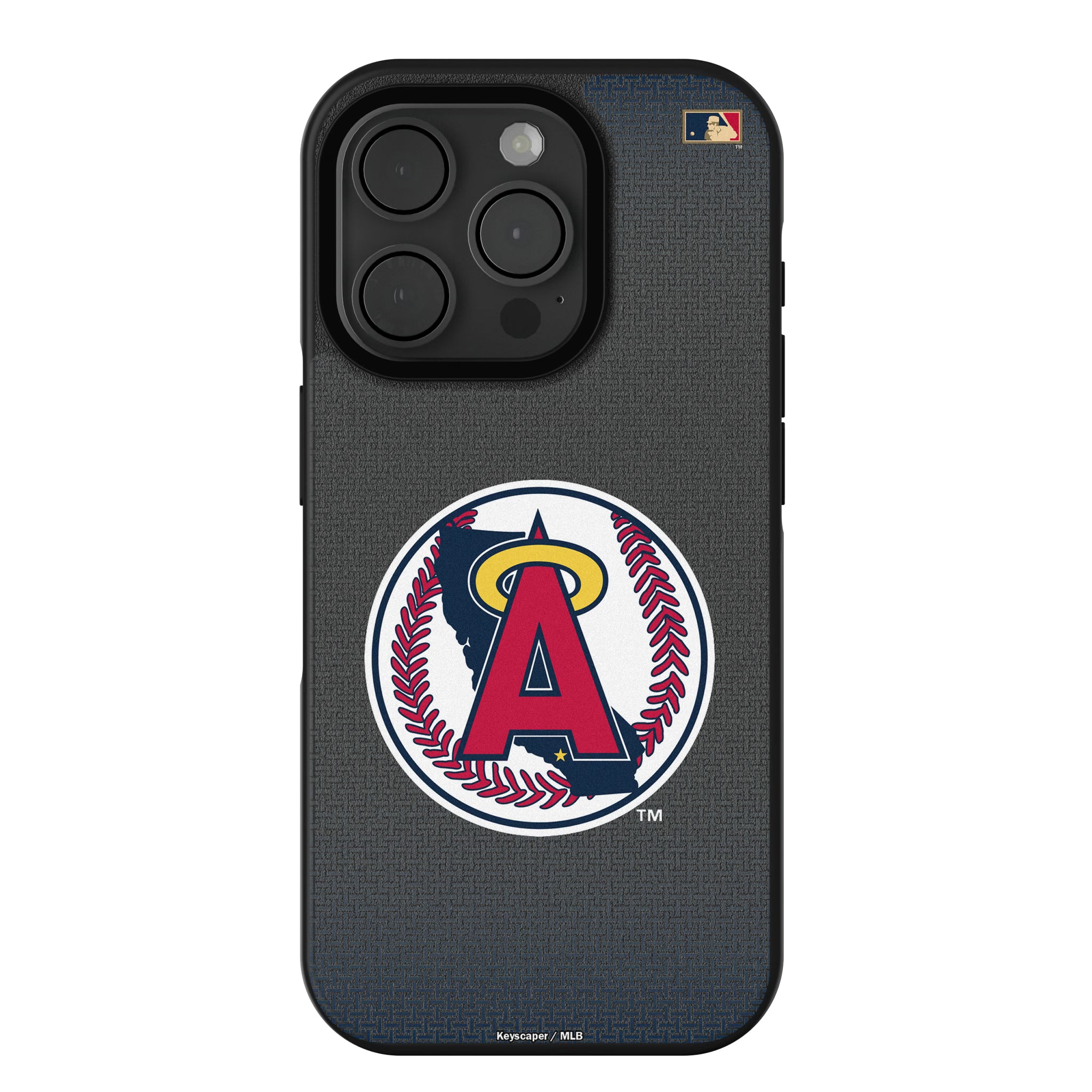 LA Angels 1986-1992 - Cooperstown Collection Linen iPhone Bump Phone Case for Apple iPhone