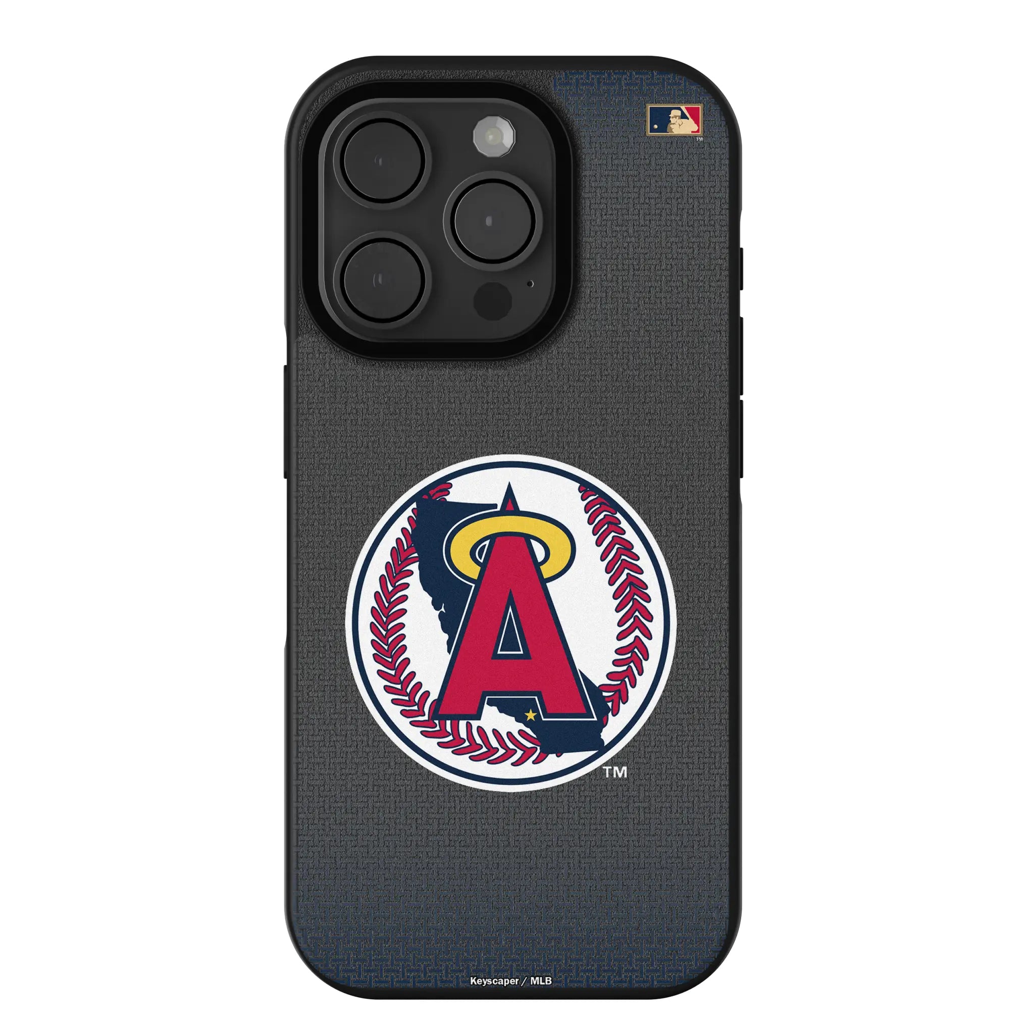 LA Angels 1986-1992 - Cooperstown Collection Linen iPhone Bump Phone Case for Apple iPhone