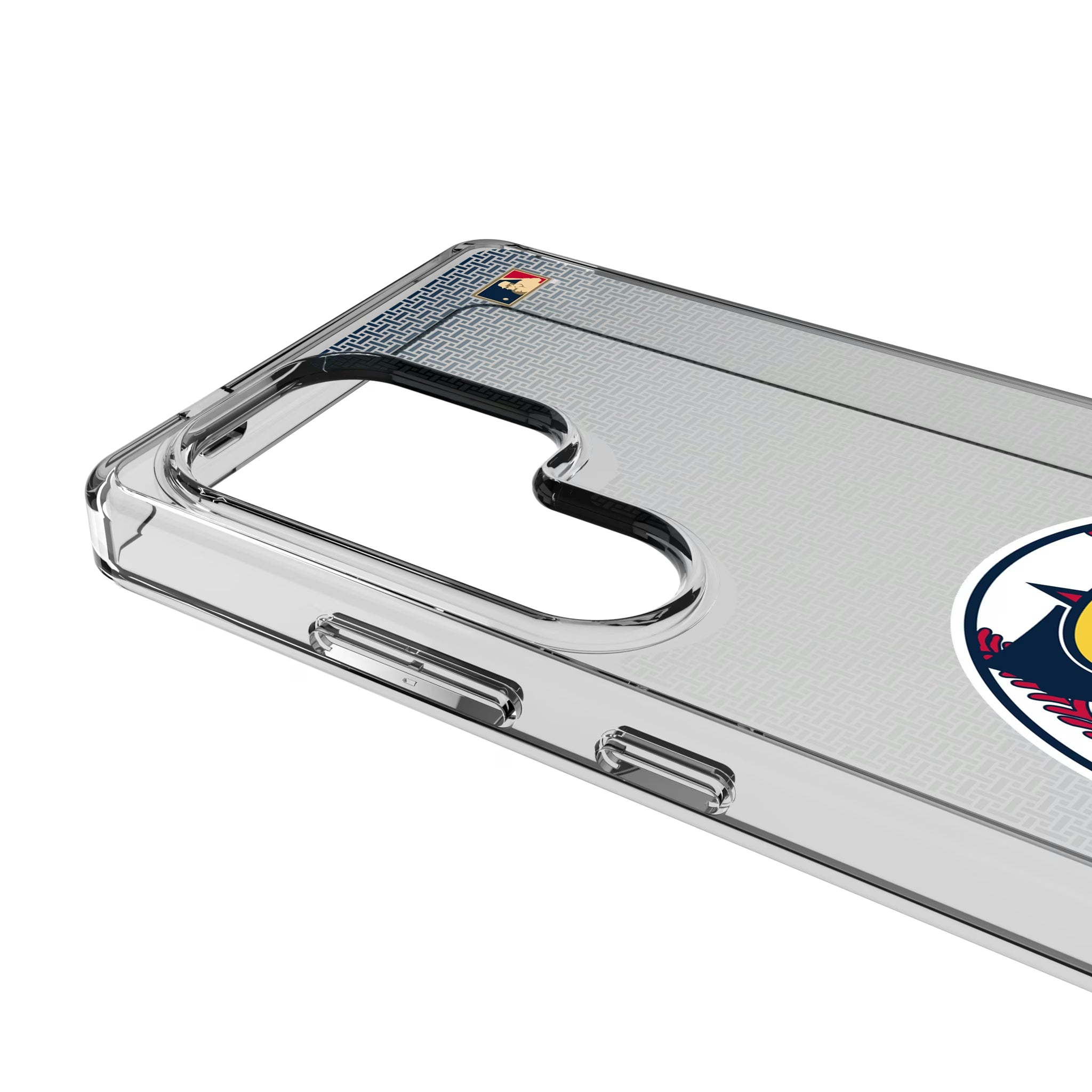 LA Angels 1986-1992 - Cooperstown Collection Linen Galaxy Clear Phone Case for Samsung Galaxy - Detail