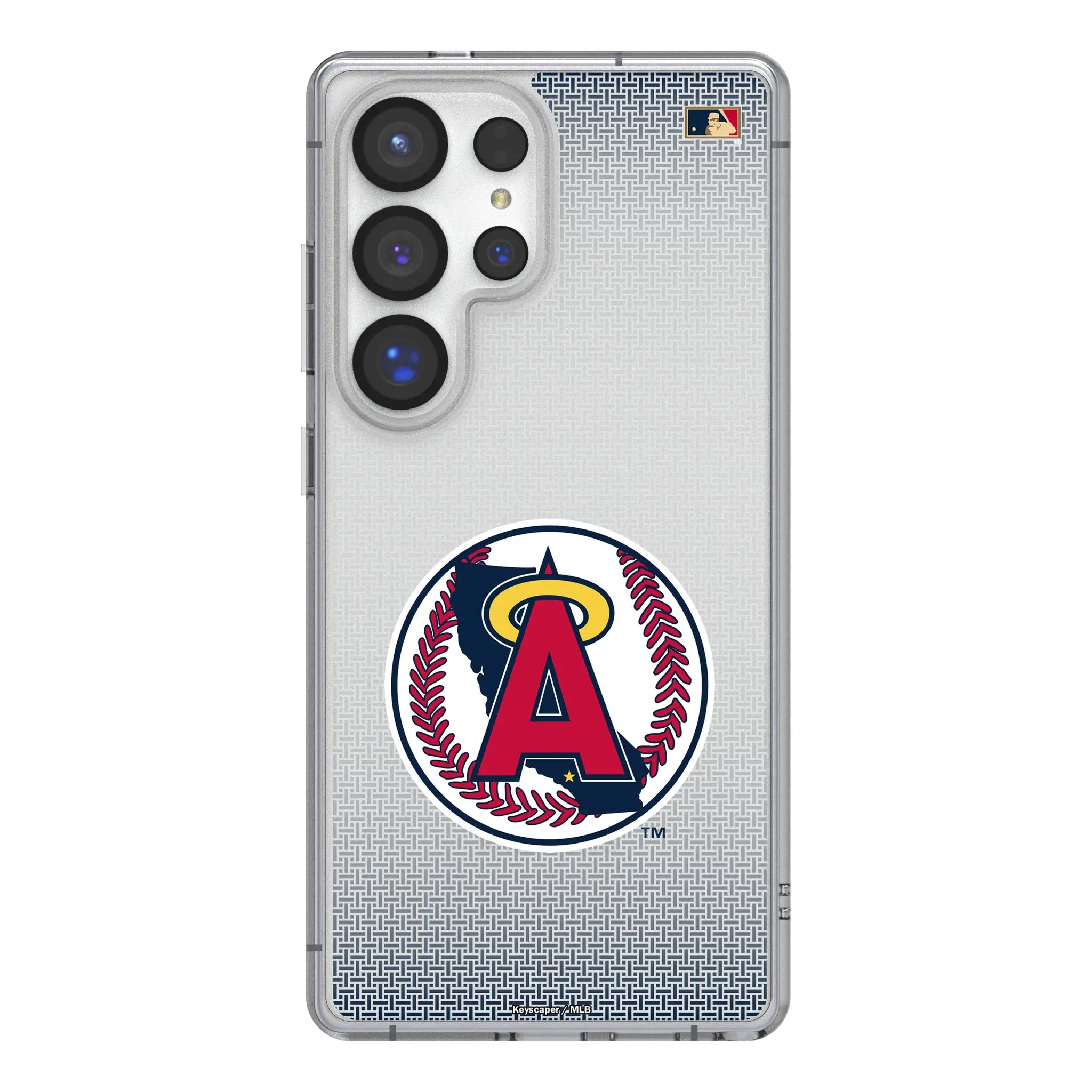 LA Angels 1986-1992 - Cooperstown Collection Linen Galaxy Clear Phone Case for Samsung Galaxy#Device_Galaxy S25 Ultra