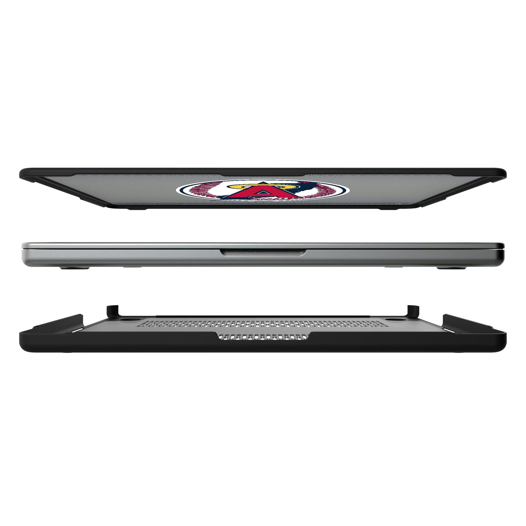 LA Angels 1986-1992 - Cooperstown Collection Linen MacBook Laptop Case for Apple MacBook#Device_MacBook Pro (14-inch, 2021) / MacBook Pro (14-inch, 2023) / MacBook Pro (14-inch, 2024)
