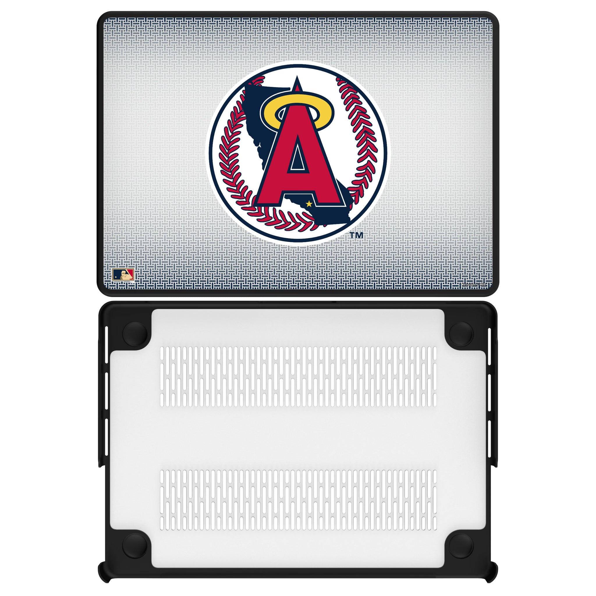 LA Angels 1986-1992 - Cooperstown Collection Linen MacBook Laptop Case for Apple MacBook#Device_MacBook Pro (14-inch, 2021) / MacBook Pro (14-inch, 2023) / MacBook Pro (14-inch, 2024)
