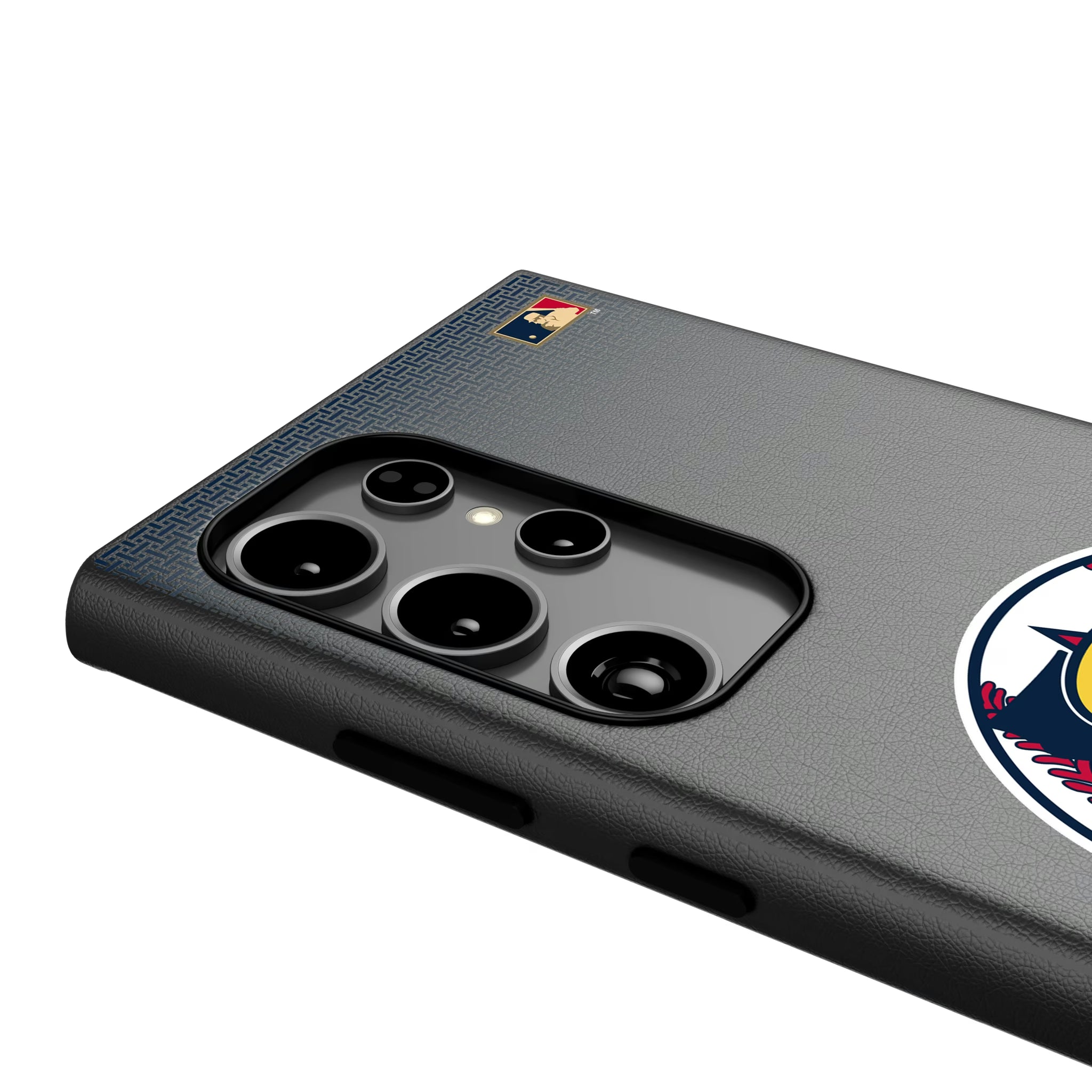 LA Angels 1986-1992 - Cooperstown Collection Linen Galaxy MagSafe Compatible Phone Case for Samsung Galaxy - Detail