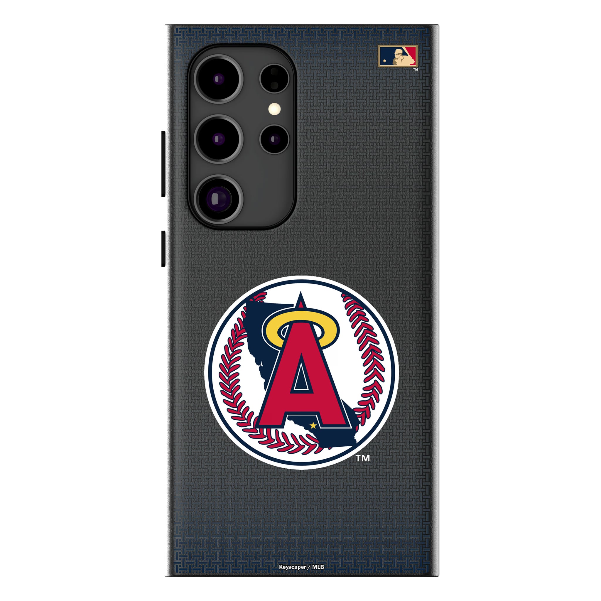 LA Angels 1986-1992 - Cooperstown Collection Linen Galaxy MagSafe Compatible Phone Case for Samsung Galaxy