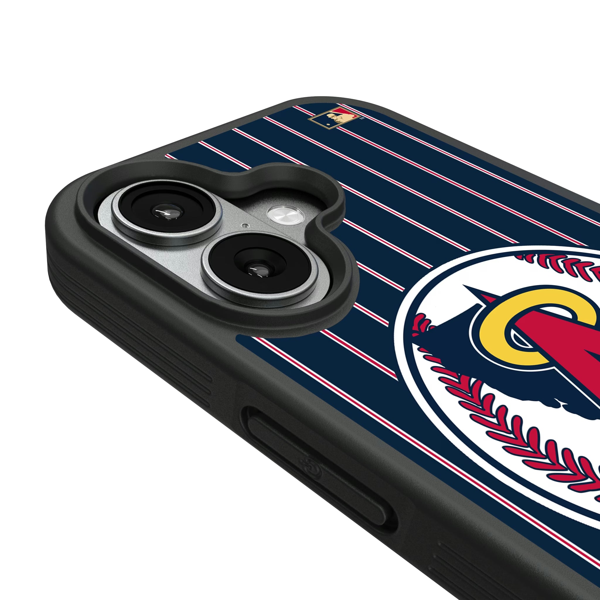 LA Angels 1986-1992 - Cooperstown Collection Pinstripe iPhone Bump Phone Case for Apple iPhone - Detail#Device_iPhone 17