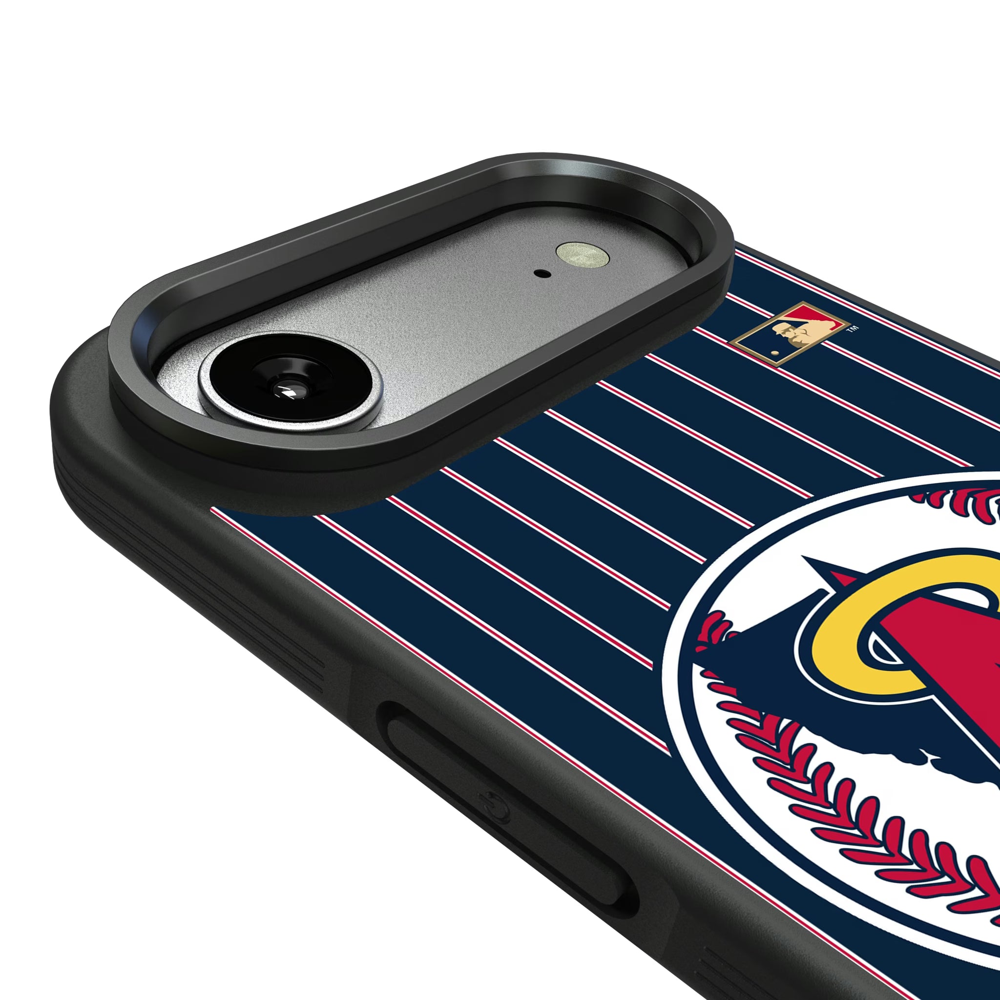 LA Angels 1986-1992 - Cooperstown Collection Pinstripe iPhone Bump Phone Case for Apple iPhone - Detail#Device_iPhone Air