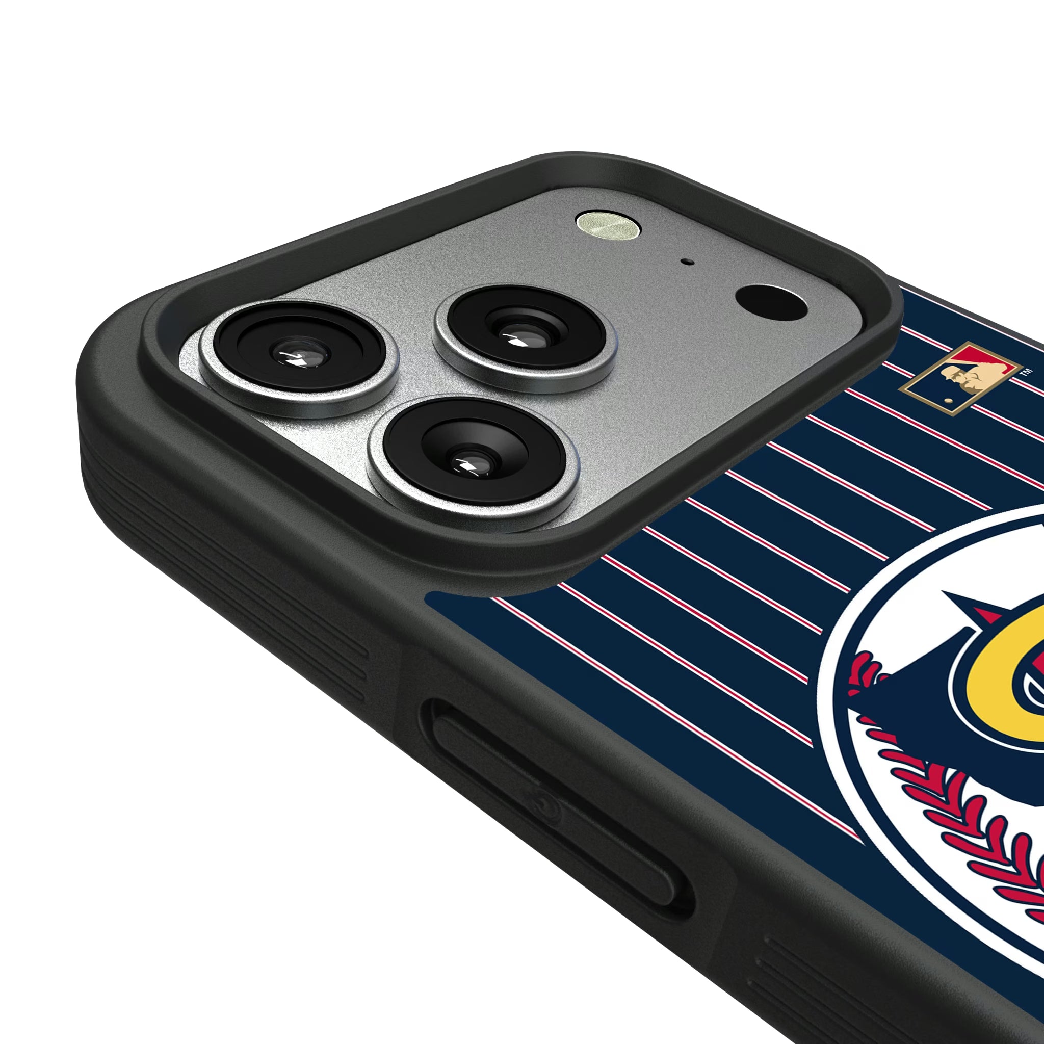 LA Angels 1986-1992 - Cooperstown Collection Pinstripe iPhone Bump Phone Case for Apple iPhone - Detail#Device_iPhone 17 Pro