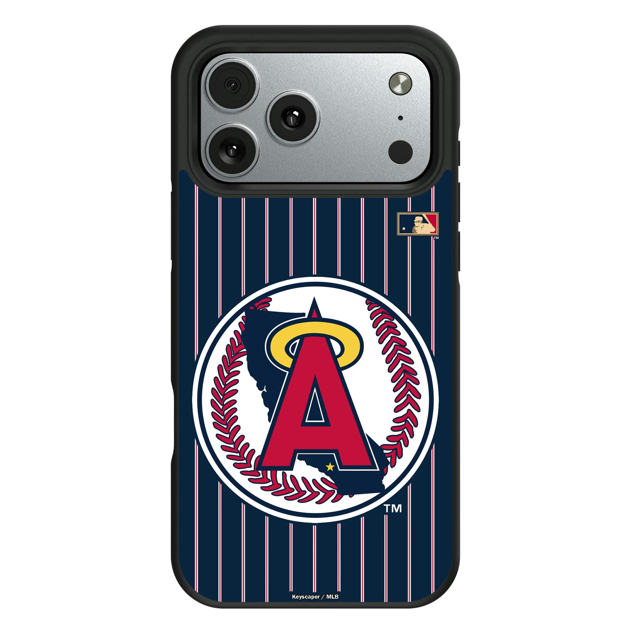 LA Angels 1986-1992 - Cooperstown Collection Pinstripe iPhone Bump Phone Case for Apple iPhone#Device_iPhone 17 Pro Max