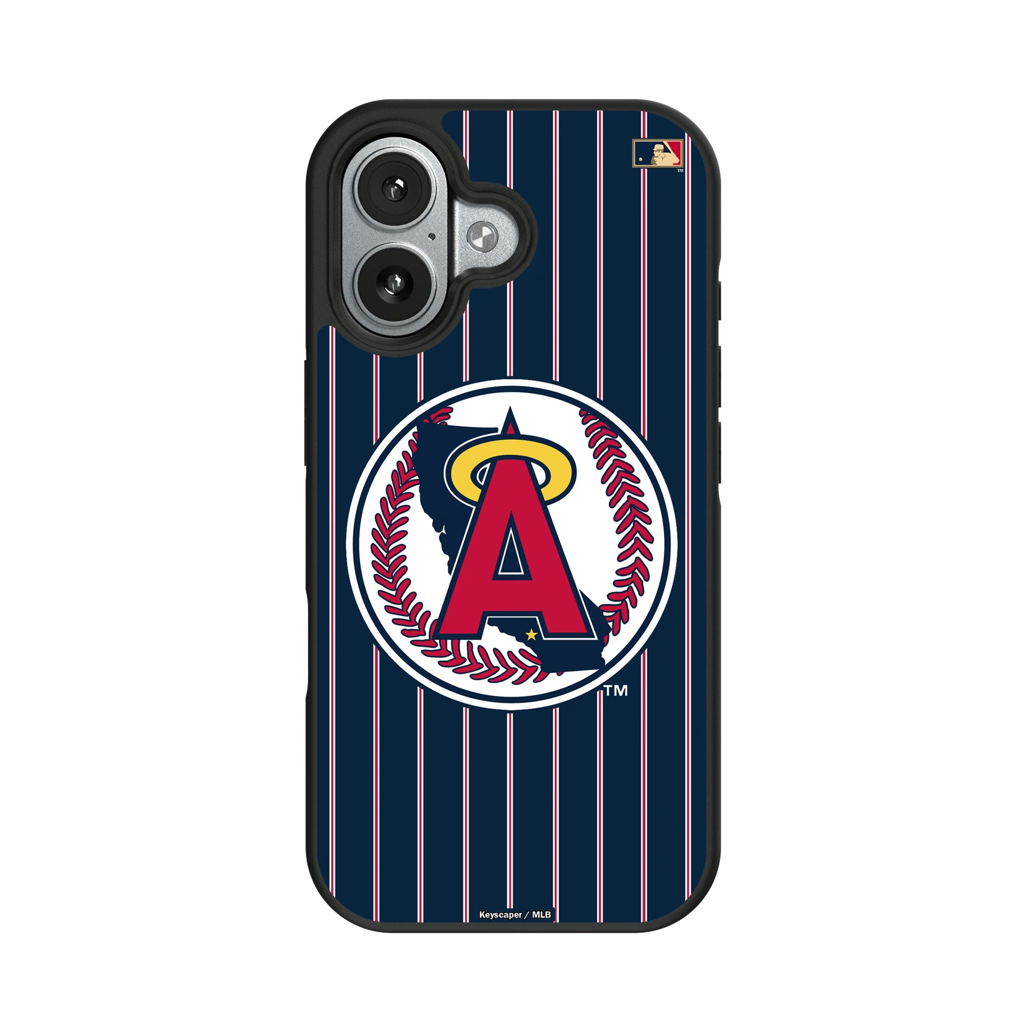 LA Angels 1986-1992 - Cooperstown Collection Pinstripe iPhone Bump Phone Case for Apple iPhone#Device_iPhone 17
