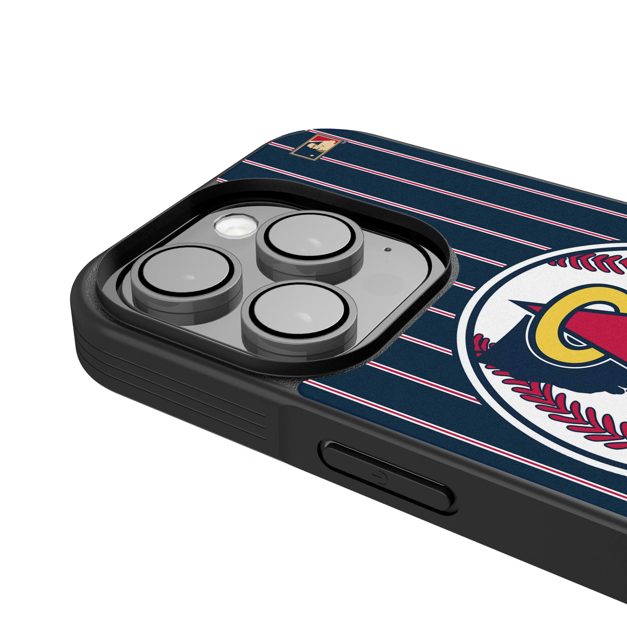 LA Angels 1986-1992 - Cooperstown Collection Pinstripe iPhone Bump Phone Case for Apple iPhone - Detail