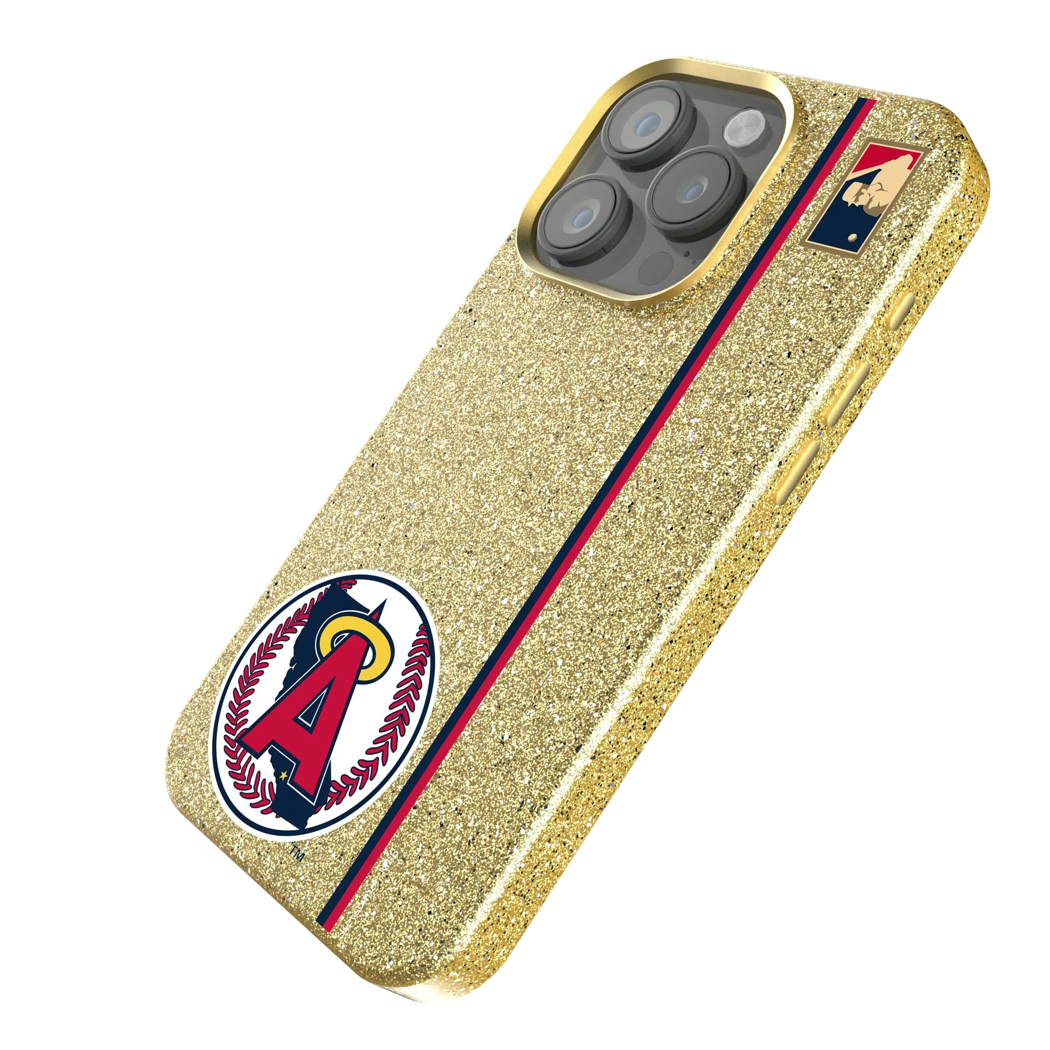 LA Angels 1986-1992 - Cooperstown Collection Sidebar iPhone Bling Phone Case for Apple iPhone - Isometric View