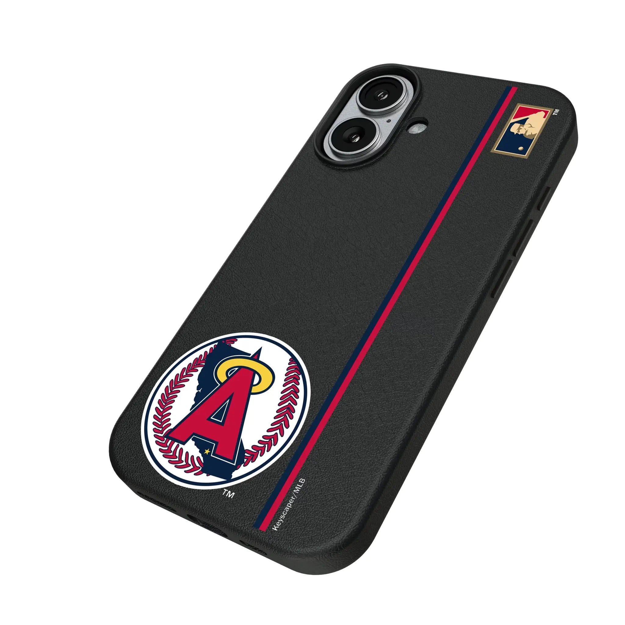 LA Angels 1986-1992 - Cooperstown Collection Sidebar iPhone MagSafe Compatible Phone Case for Apple iPhone - Isometric View#Device_iPhone 17